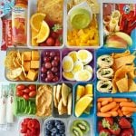 Back to School Kids Lunch Ideas. Healthy kids lunch ideas that includes wraps, roll-ups, sandwiches, quesadillas, gluten-free, meat and cheese kabobs, lunch snack ideas, and fresh fruits and veggies. Healthy lunch ideas by Modern Honey. www.modernhoney.com