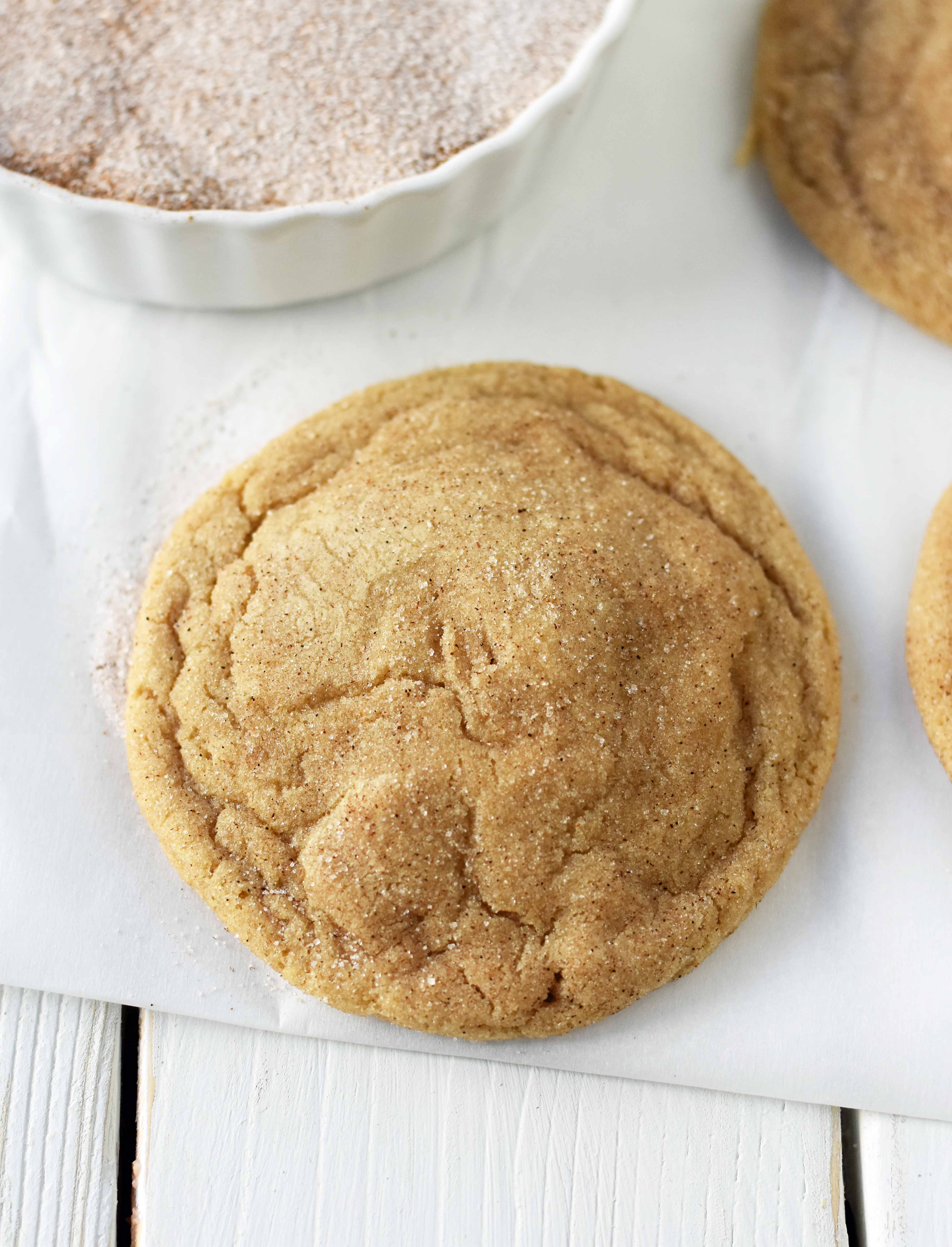 Brown Butter Snickerdoodles Cookies. A soft cinnamon sugar caramel cookie made with golden brown butter. Soft and tangy perfect snickerdoodles cookies. How to make the best snickerdoodles cookies. www.modernhoney.com