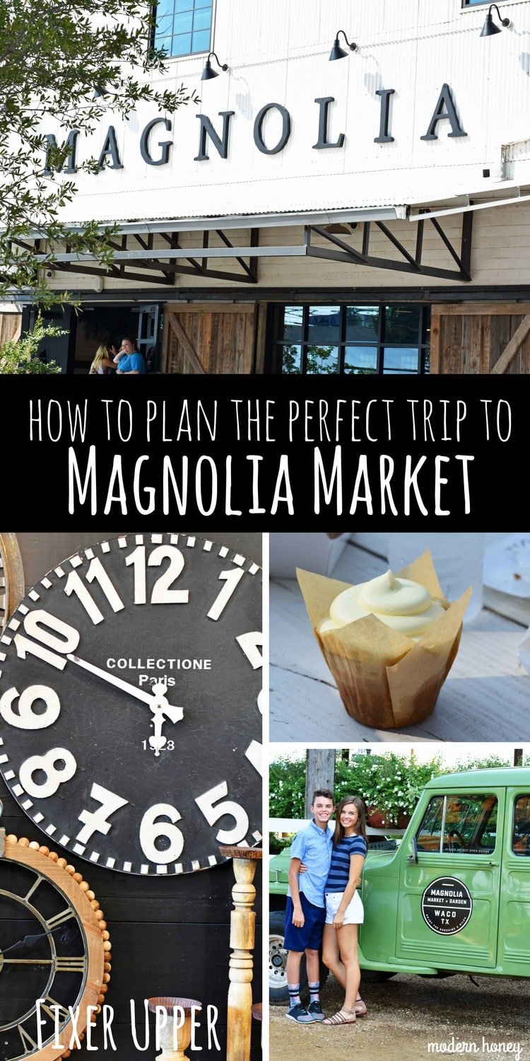 How to plan the perfect trip to Magnolia Market at the Silos in Waco Texas. Magnolia Market was created by HGTV's Fixer Upper favorite couple, Chip and Joanna Gaines. Visit Magnolia Market, Silo Baking Co. and the beautiful grounds. Tips for planning a trip to Magnolia Market. www.modernhoney.com