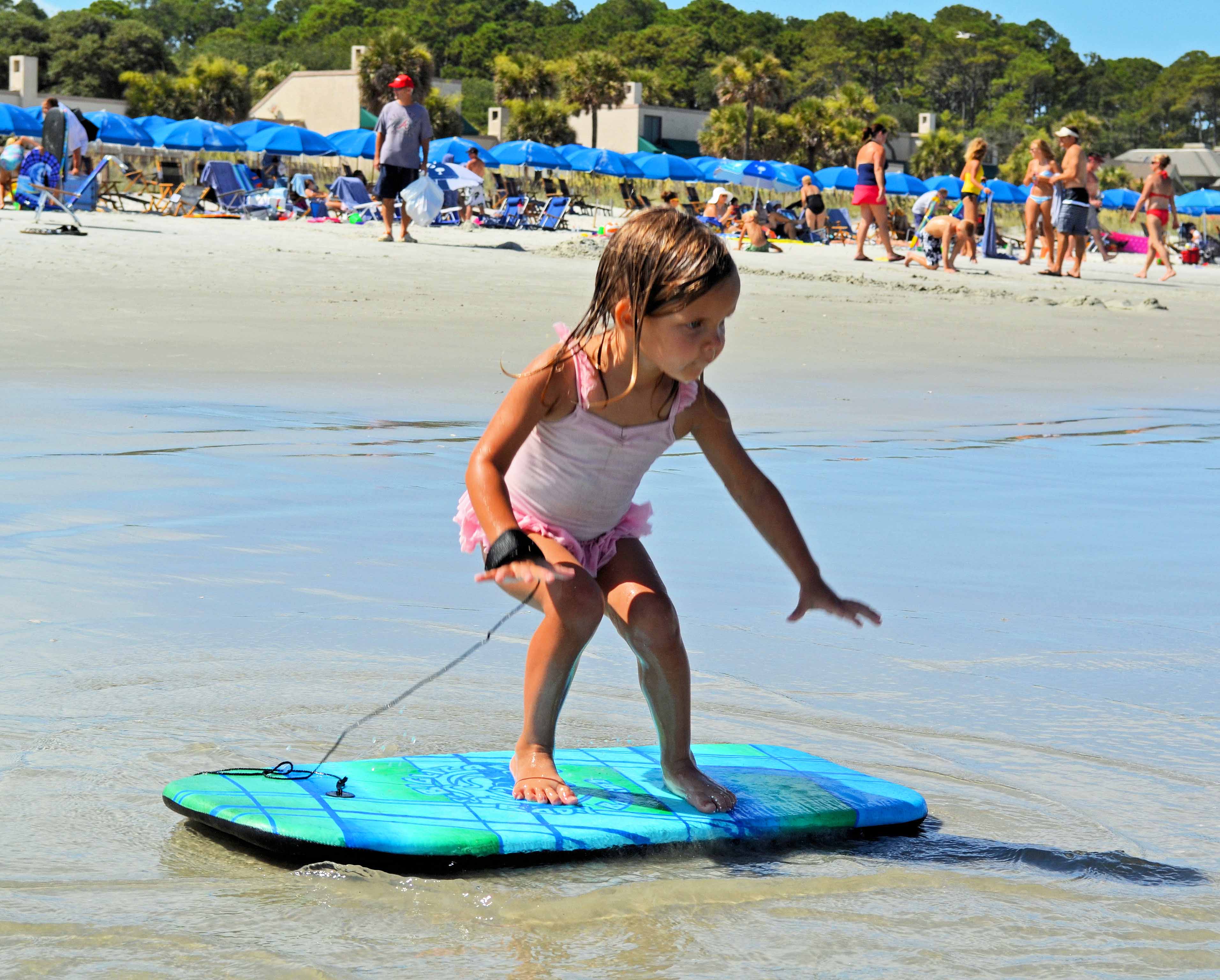 Boogie Boarding in Destin Florida. Toasted Coconut Macadamia Pancakes with Coconut Syrup by Modern Honey.