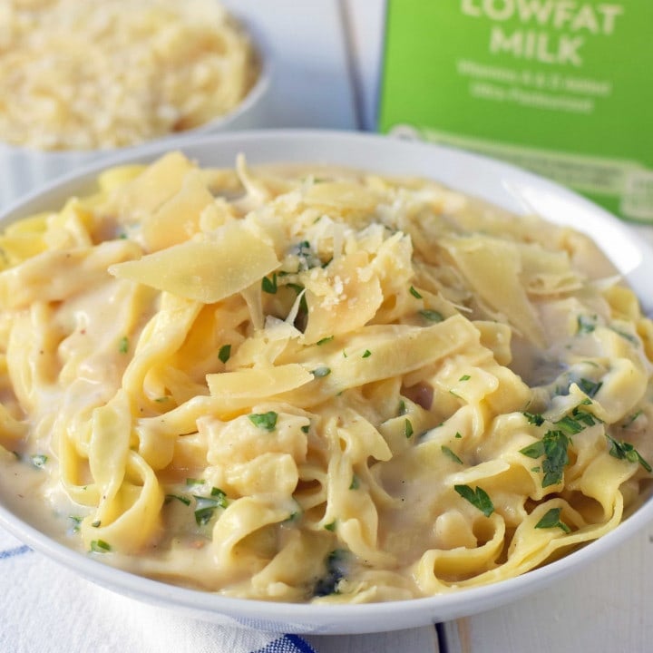 Skinny Fettuccine Alfredo Modern Honey
