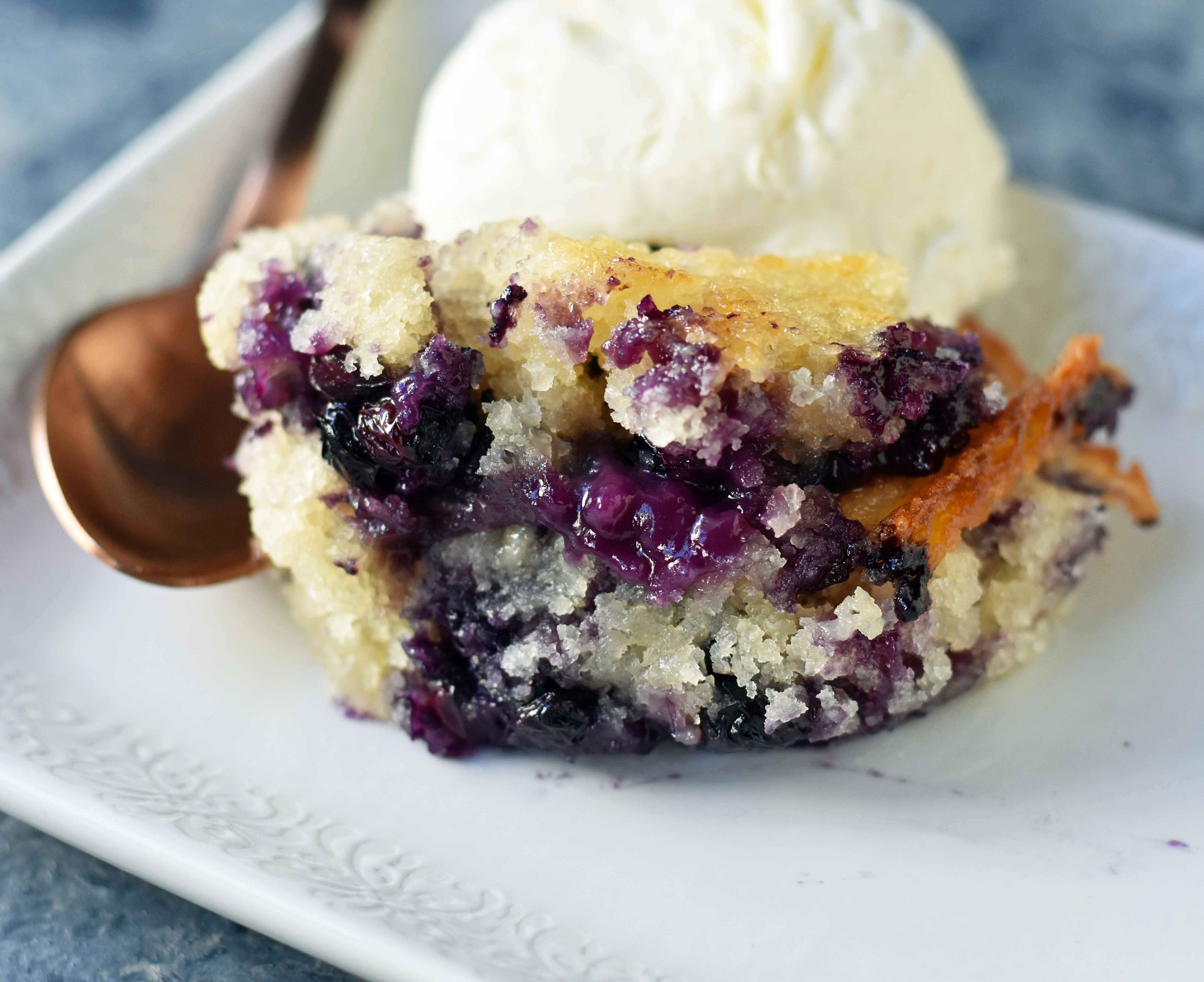 Texas-Style Blueberry Cobbler. A sweet and buttery blueberry cobbler that is famous in Texas. www.modernhoney.com