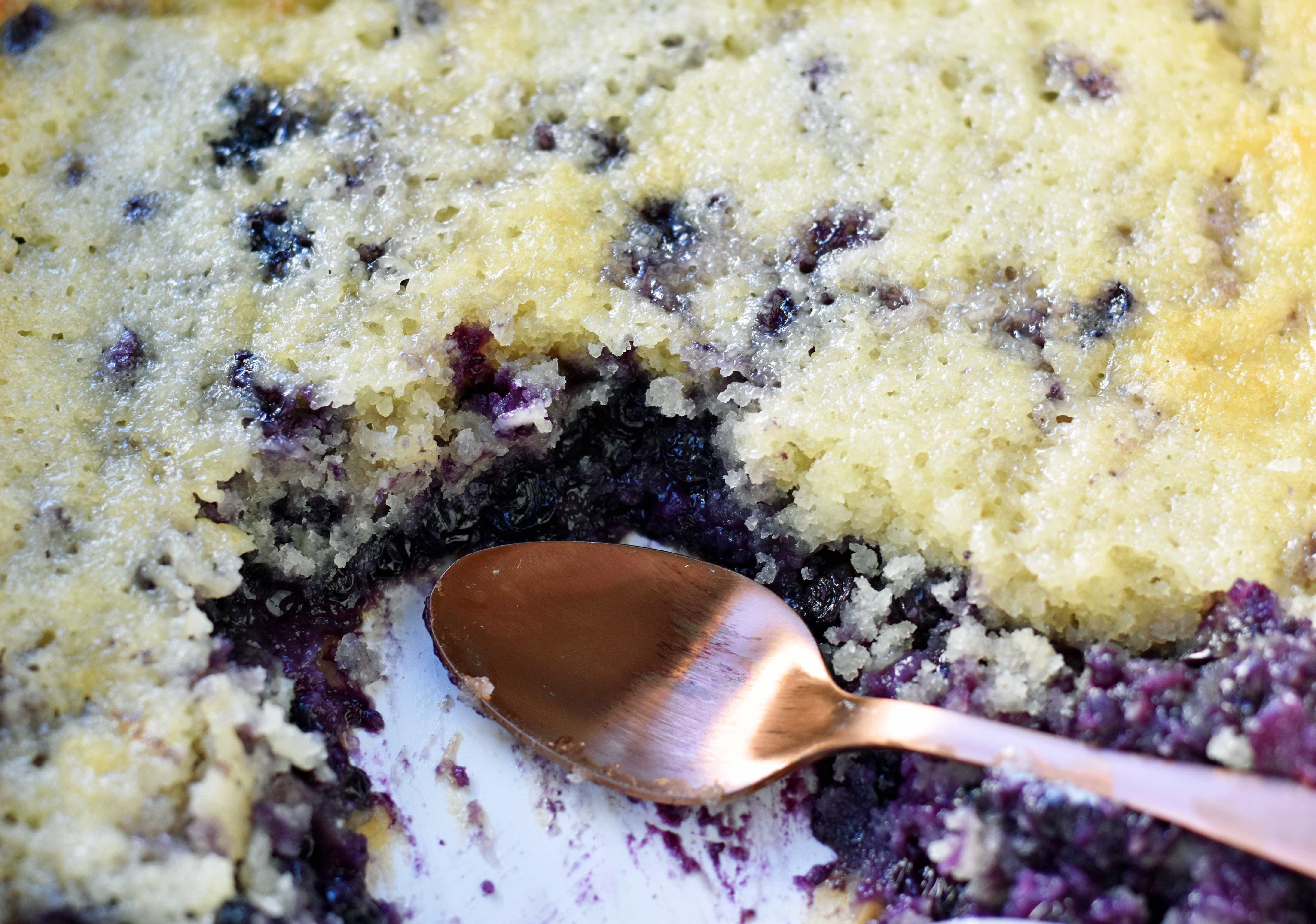 Texas-Style Blueberry Cobbler. A sweet and buttery blueberry cobbler that is famous in Texas. www.modernhoney.com