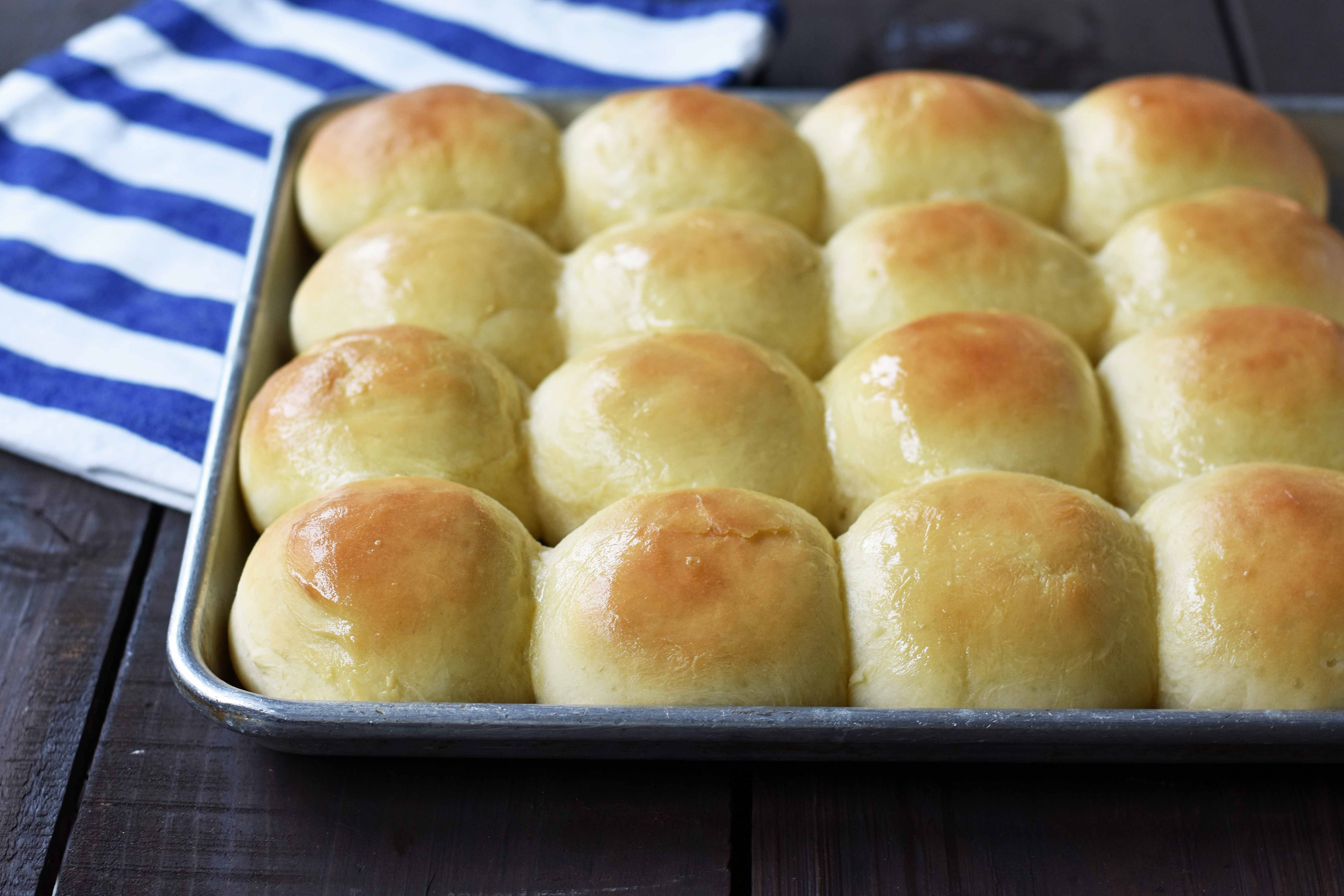 Best Homemade Dinner Rolls made from scratch. Perfect dinner rolls made with simple ingredients. Steps on how to make the best dinner rolls ever. www.modernhoney.com