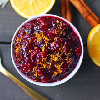 Fresh Homemade Cranberry Orange Sauce. How to make cranberry relish from scratch. A simple cranberry sauce recipe with fresh cranberries, sugar, orange juice, and a cinnamon stick. www.modernhoney.com
