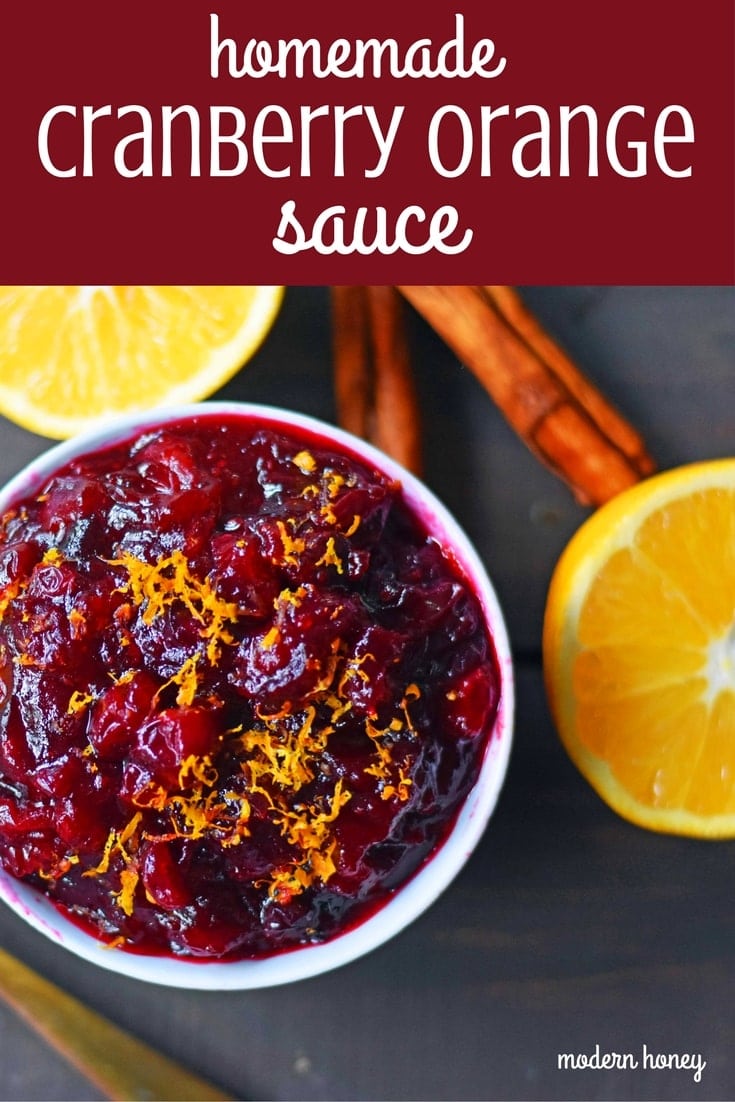 Fresh Cranberry Orange Sauce Modern Honey