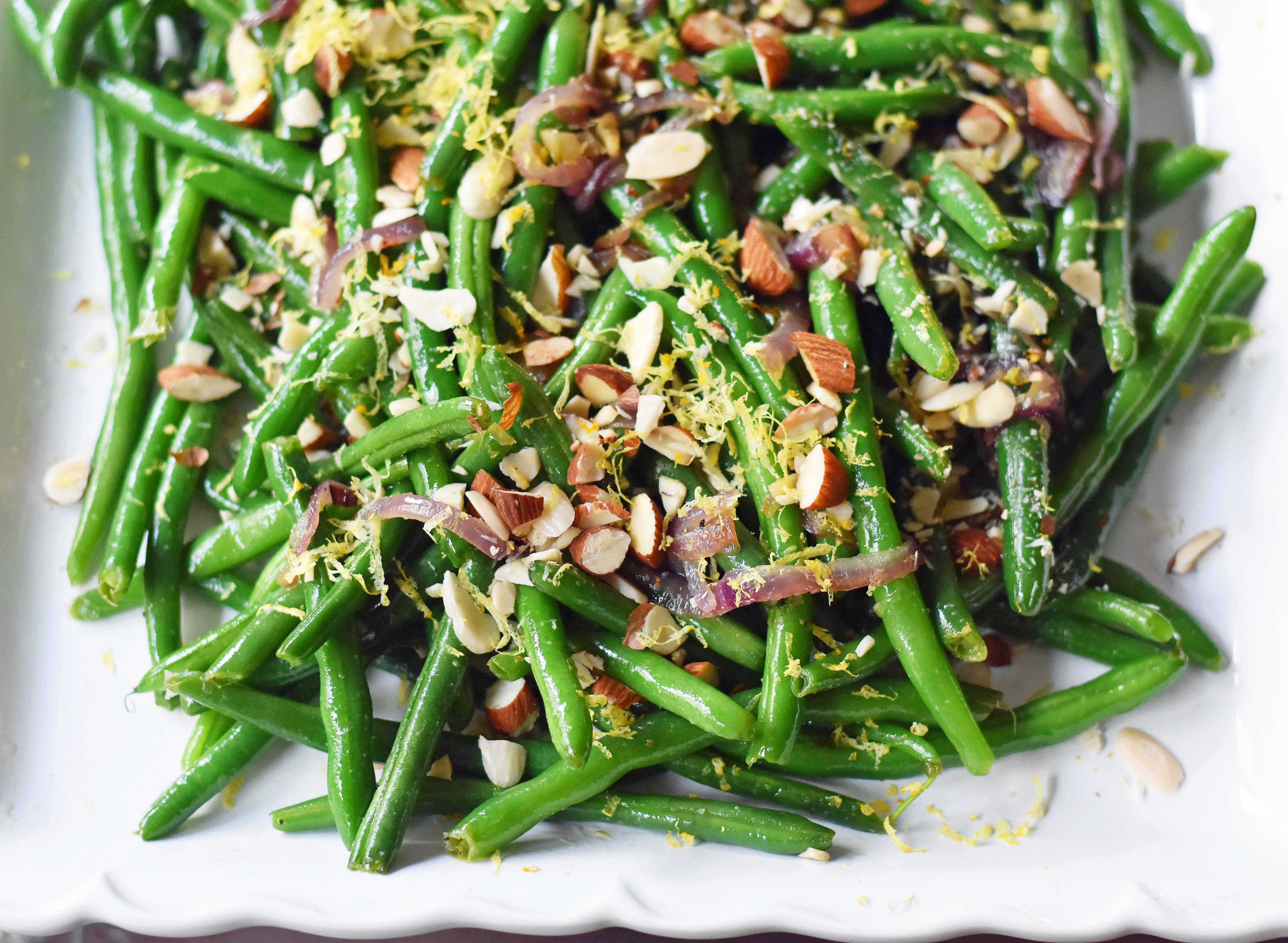 Green Beans with Almonds and Caramelized Onions 8