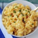 Homemade Macaroni and Cheese. Rich, creamy, and cheesy baked mac n' cheese recipe. Homemade mac n' cheese made with butter, cream, and two cheeses. The perfect side dish! www.modernhoney.com