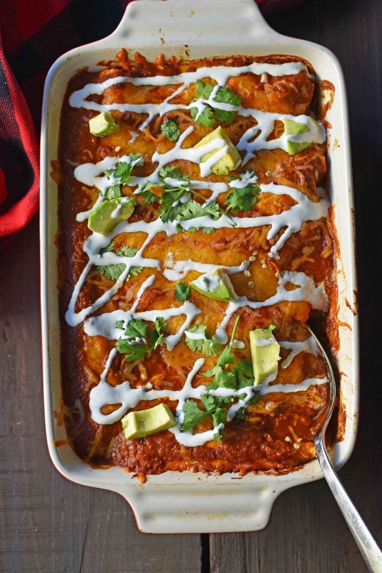 Red Chile Chicken Enchiladas Modern Honey