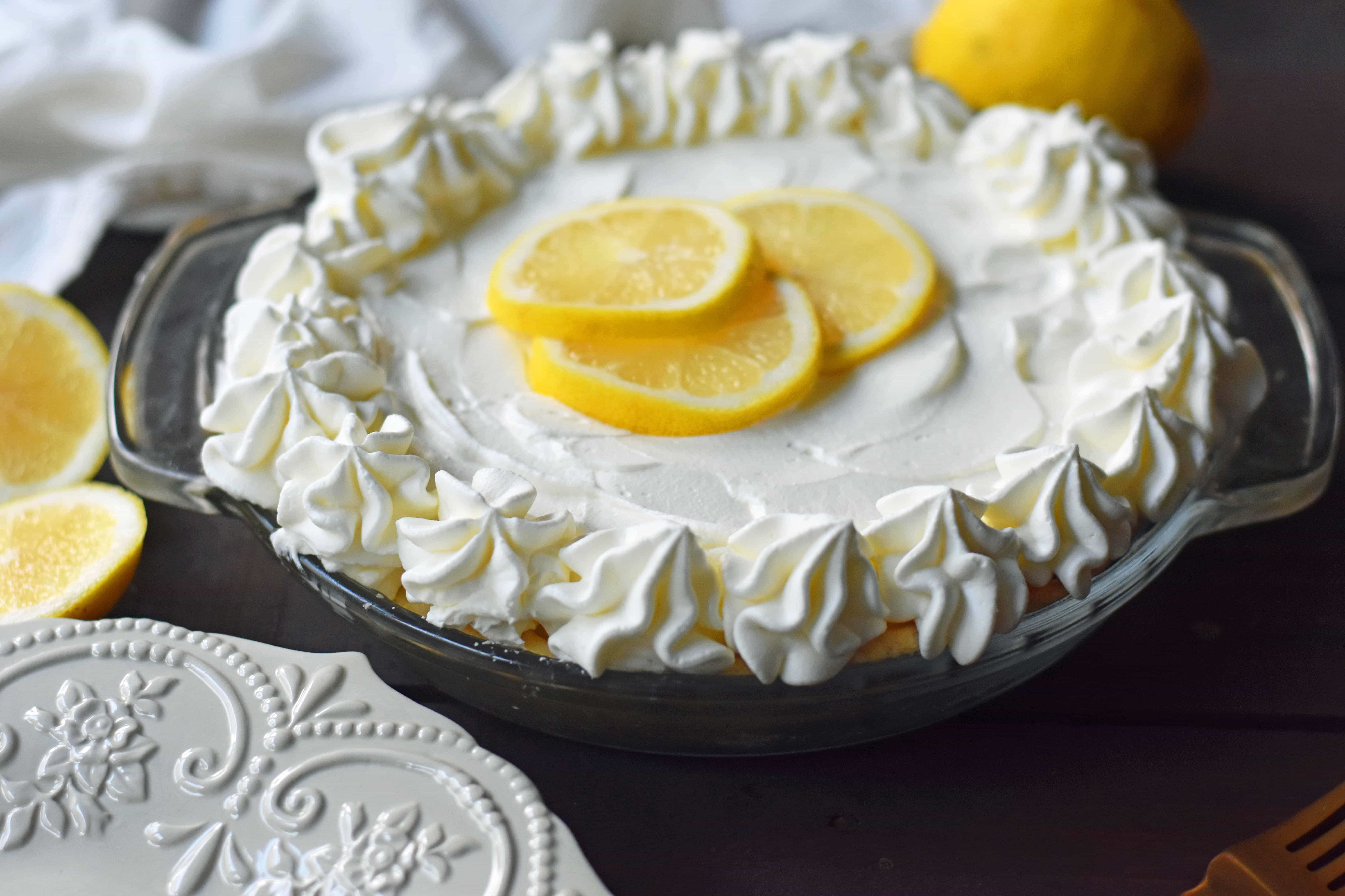 Sweet Lemon Sour Cream Pie – Modern Honey