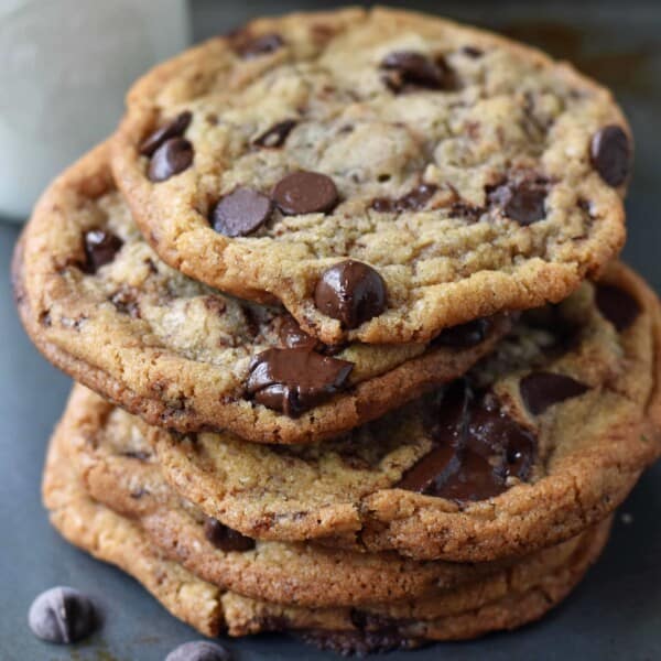 Thin and Crispy Chocolate Chip Cookies. How to make a perfect thin and chewy chocolate chip cookie. Brown butter chocolate chip cookie recipe. A perfect thin and chewy chocolate chip cookie. www.modernhoney.com