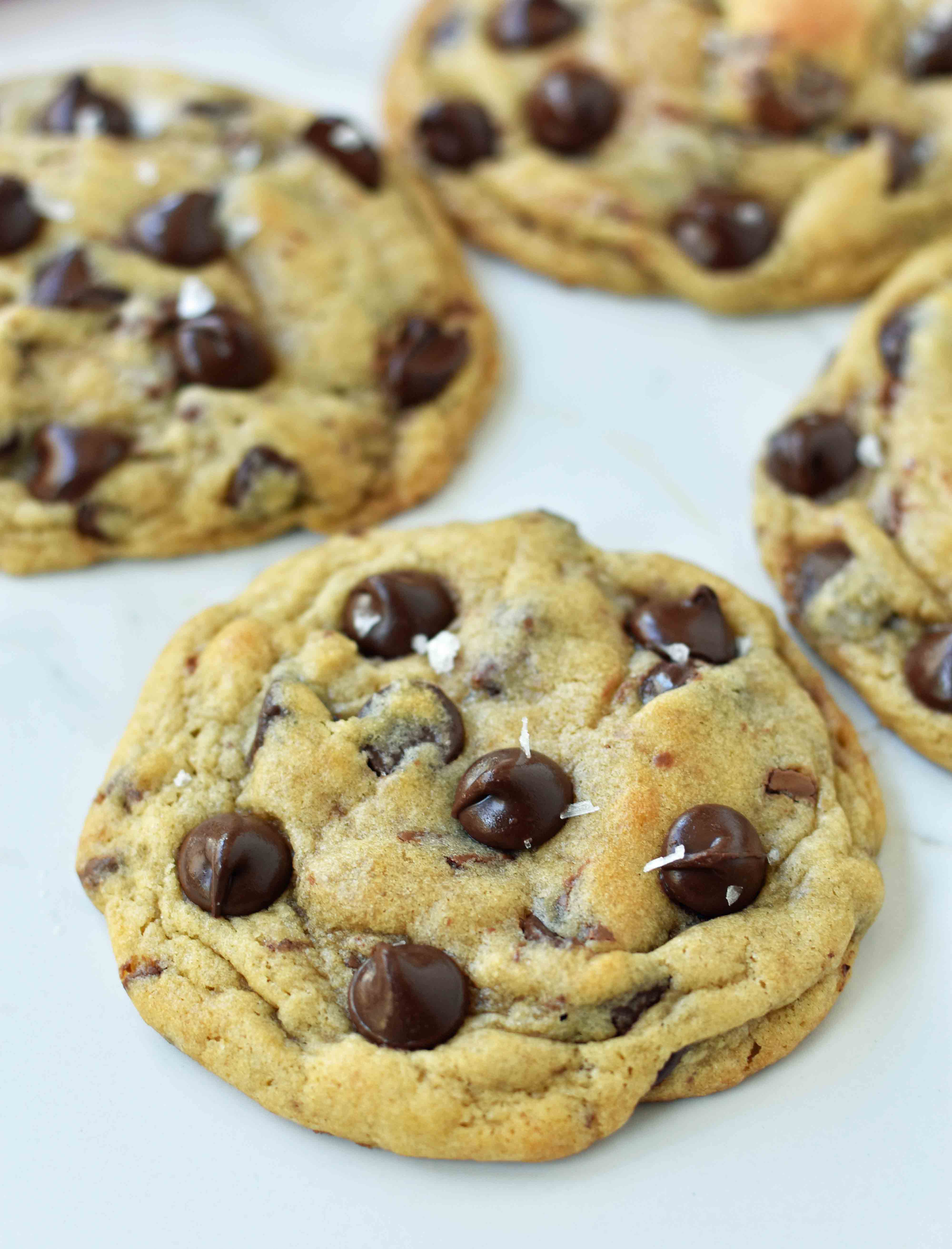 Charmina's Chocolate Chip Cookies are the classic chocolate chip cookie recipe with melted and softened butter and both semi-sweet and milk chocolate chips. www.modernhoney.com