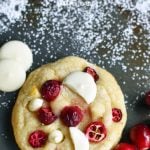 Cranberry Orange White Chocolate Cookies. Citrus orange dough with fresh or dried cranberries, orange zest, and white chocolate chunks. A popular cookie! www.modernhoney.com