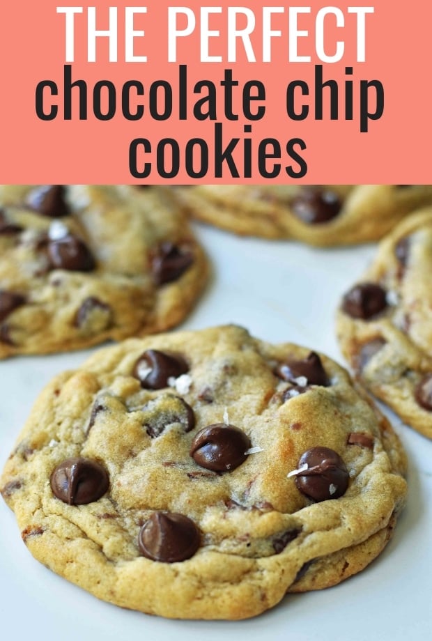 The PERFECT Chocolate Chip Cookies Recipe. How to make the perfect chocolate chip cookie. www.modernhoney.com #chocolatechipcookies #perfectchocolatechipcookies #cookie #cookies #chocolatechip