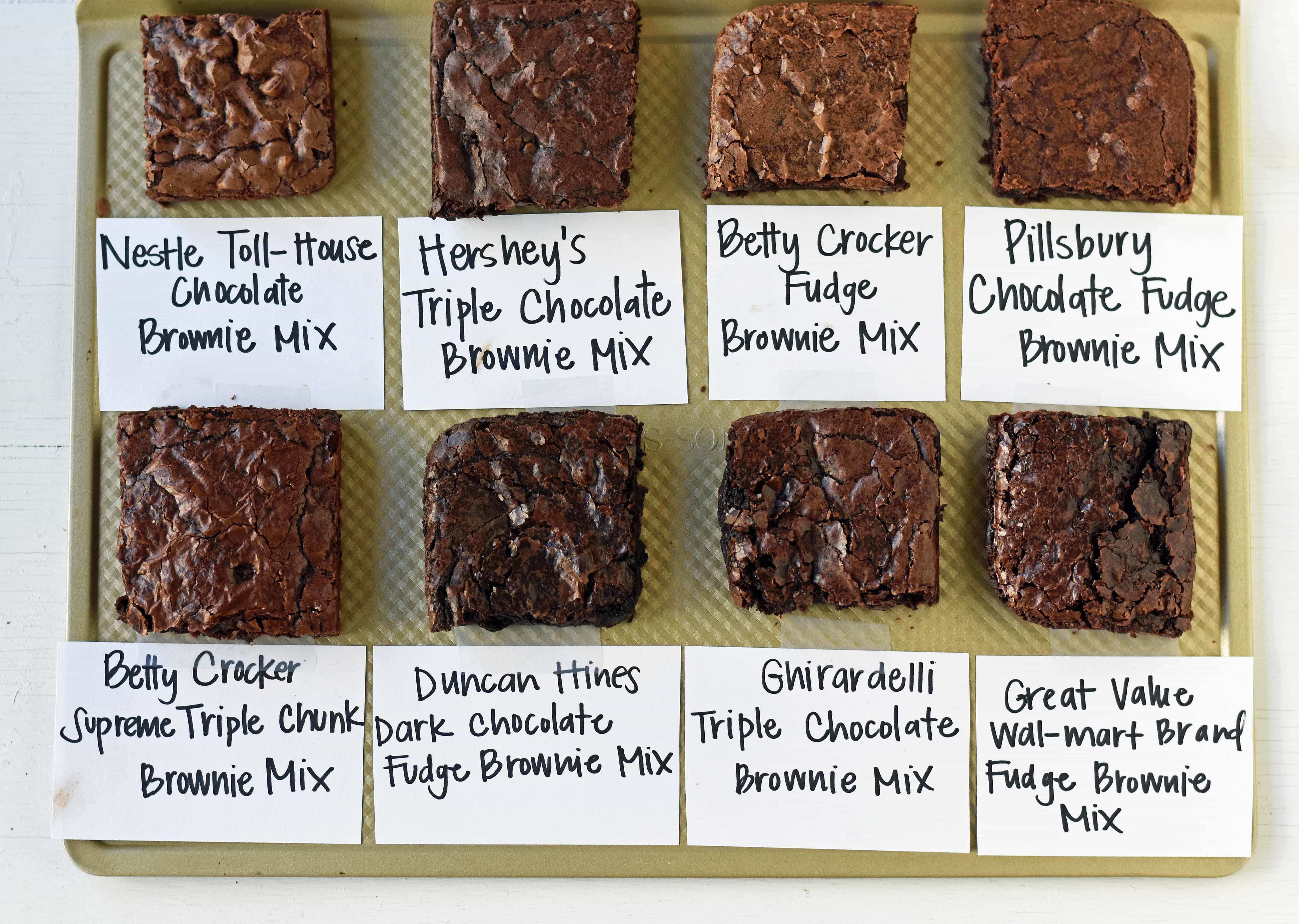 Ghirardelli Brownie Bake Chart