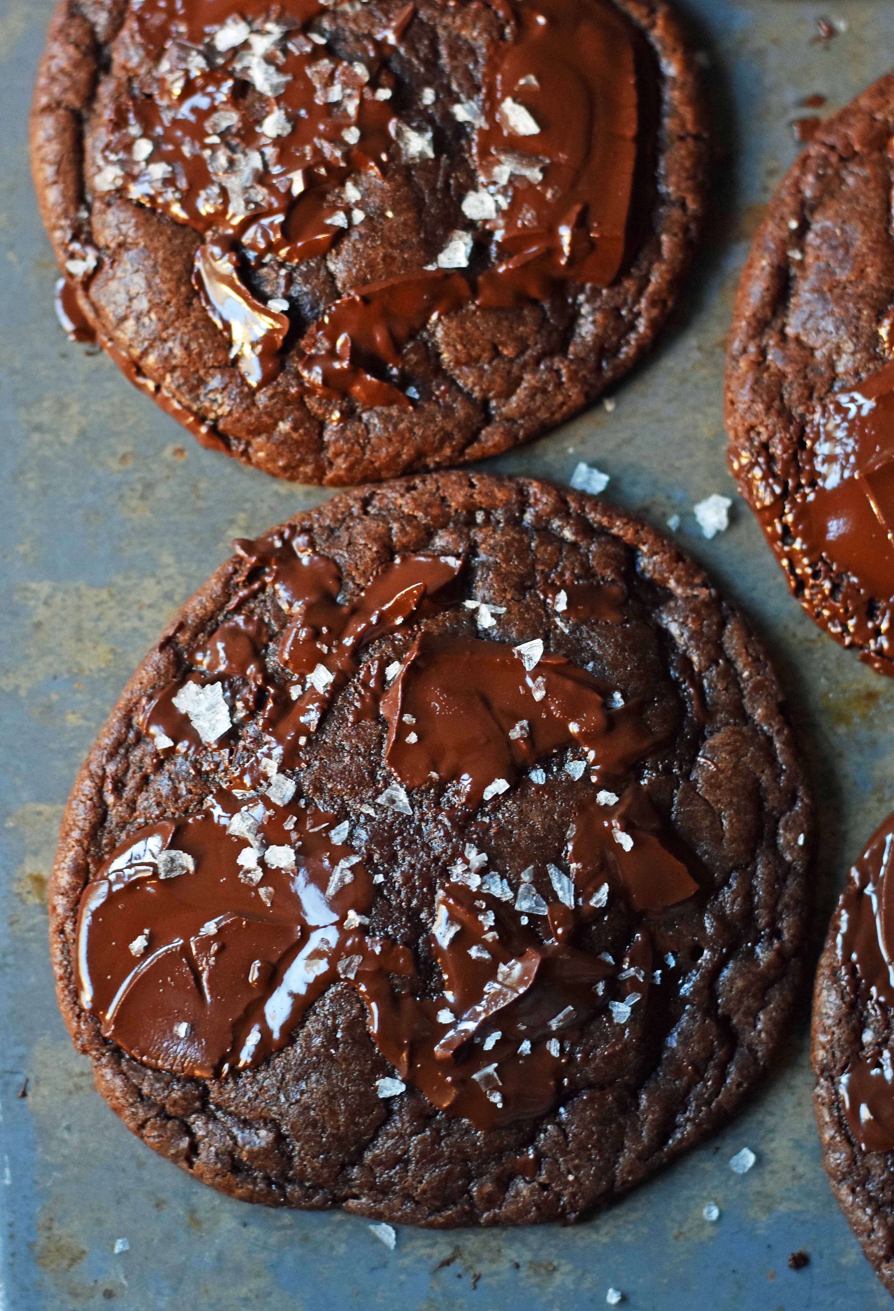 Chocolate Nutella Cookies. Soft chewy rich chocolate cookies with chocolate hazelnut Nutella spread baked into the cookie. How to make the best chocolate Nutella cookies. Add Milky Way candy bars to make Chocolate Nutella Caramel Cookies. www.modernhoney.com