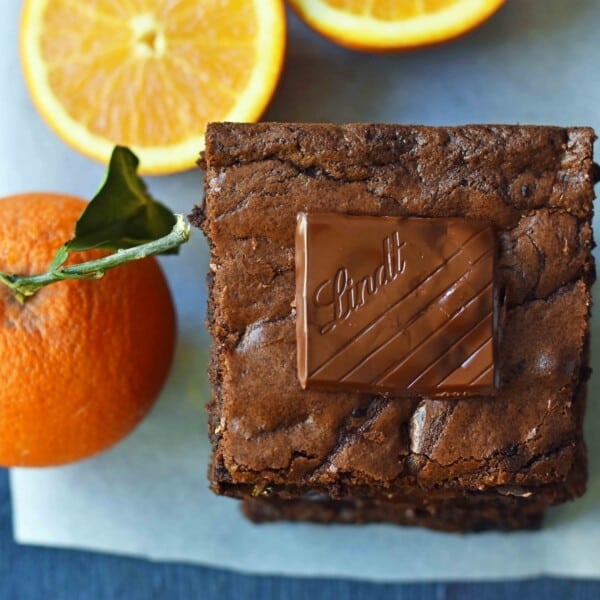 Chocolate Orange Brownies. Chewy dark chocolate and orange brownies. How to make soft chewy homemade brownies. Olive Oil Chocolate Brownies. www.modernhoney.com