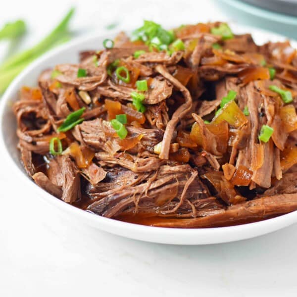 Slow Cooker Honey Balsamic Beef Recipe. Tender and flavorful Balsamic Pot Roast. Instant Pot Balsamic Beef or Slow Cooker Balsamic Beef. An easy flavorful comfort food meal. www.modernhoney.com