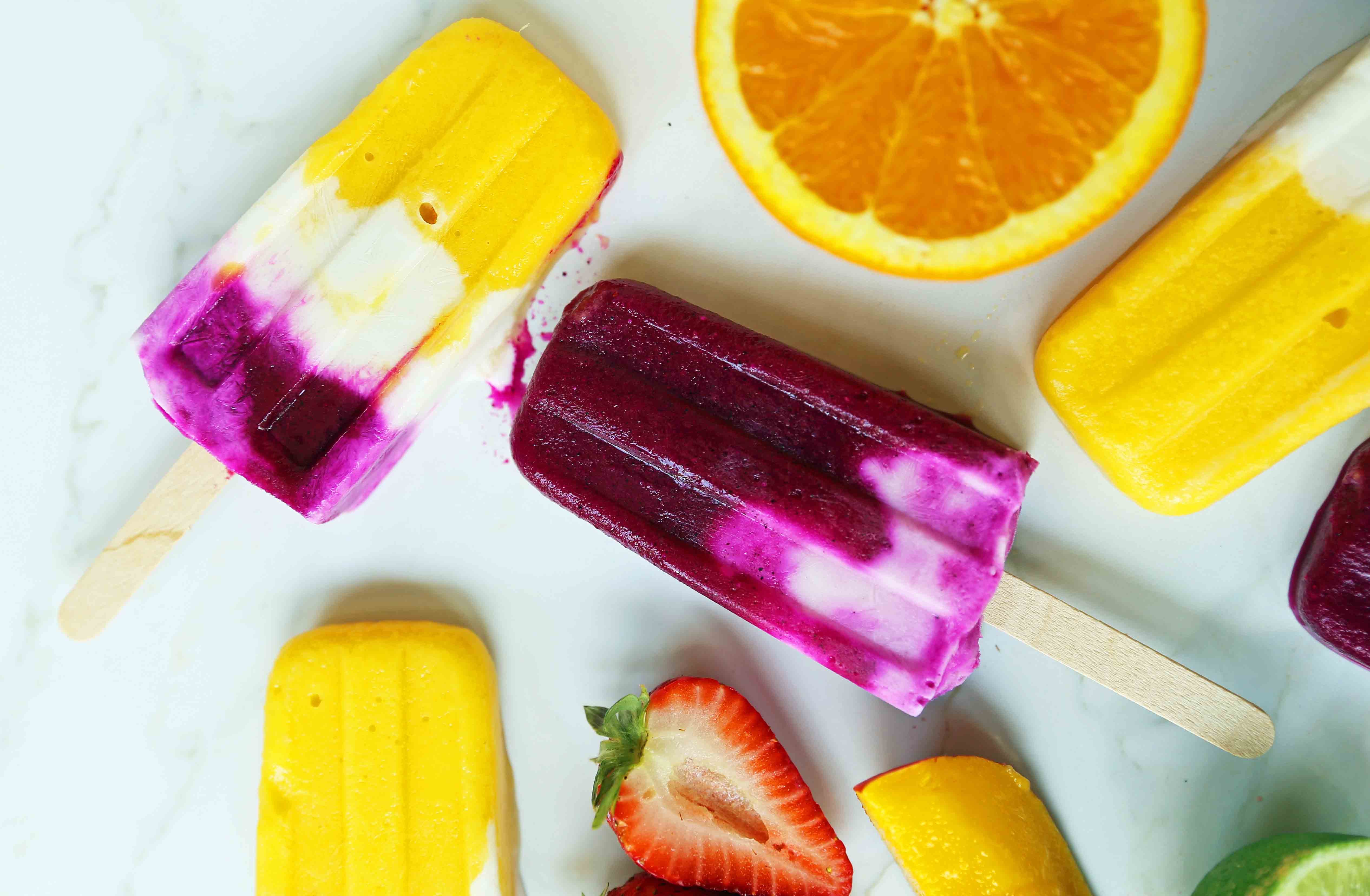 Homemade Fruit Popsicles – Modern Honey