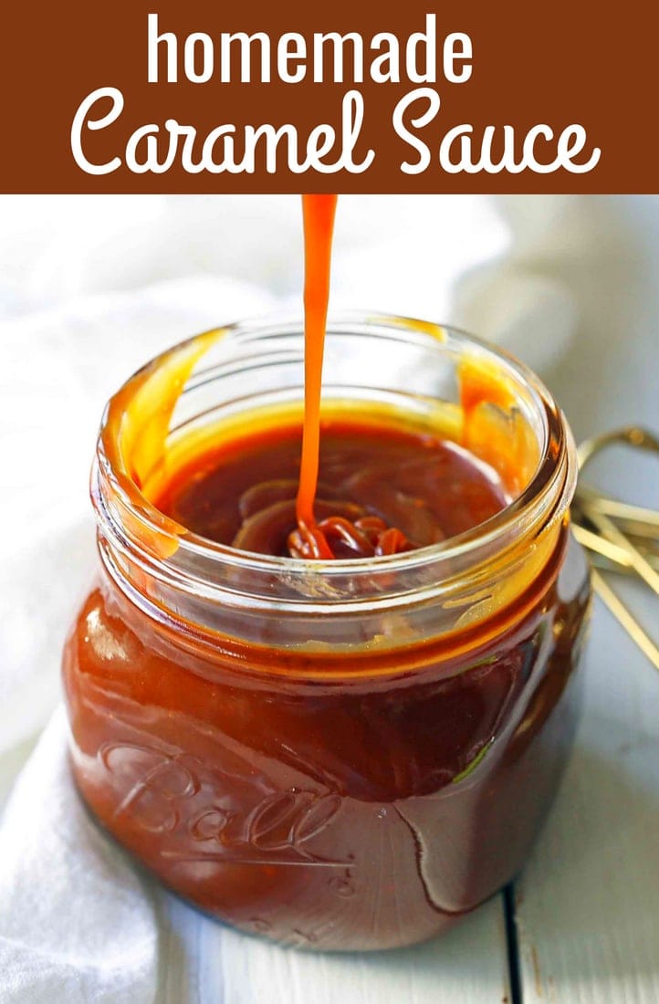 Homemade Salted Caramel Sauce. Sea Salt Caramel Sauce is the perfect ice cream topping. How to make the best caramel sauce at home. www.modernhoney.com #caramel