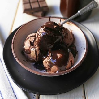 Homemade Chocolate Ice Cream. Handcrafted melted chocolate ice cream using high-quality chocolate and cream. A silky smooth chocolate ice cream made at home. www.modernhoney.com #icecream #homemadeicecream #chocolateicecream