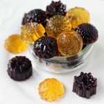 Homemade Gummy Fruit Snacks. Healthy 3-ingredient no-sugar-added gummies. www.modernhoney.com #gummies #fruitsnacks #homemadefruitsnacks #gummybears