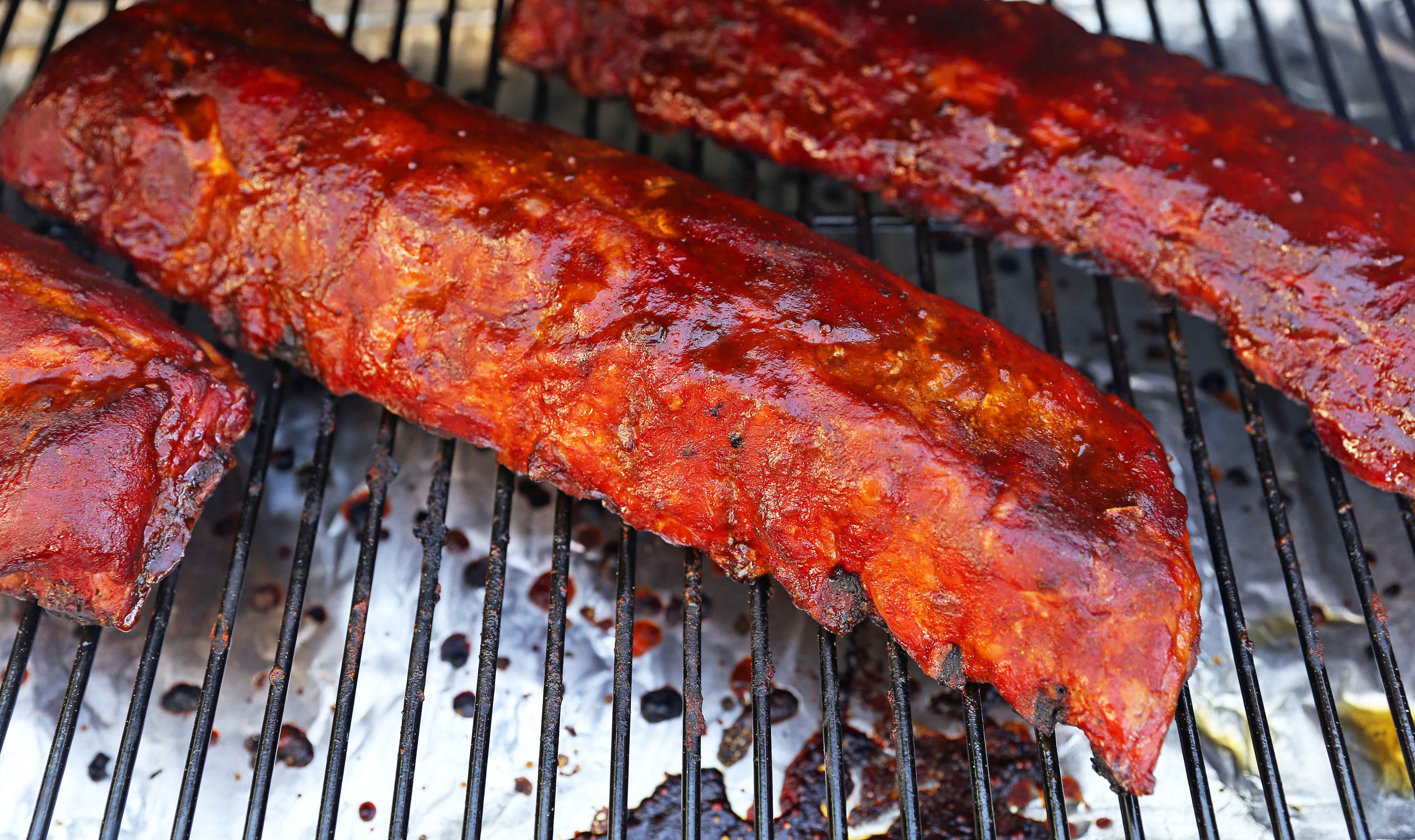 Traeger Grill. Smoked Baby Back Ribs. Tender, flavorful, fall-off-the-bone Pork Baby Back Ribs. How to smoke ribs or cook in the oven. Perfect BBQ Rub Recipe. #ribs #babybackribs