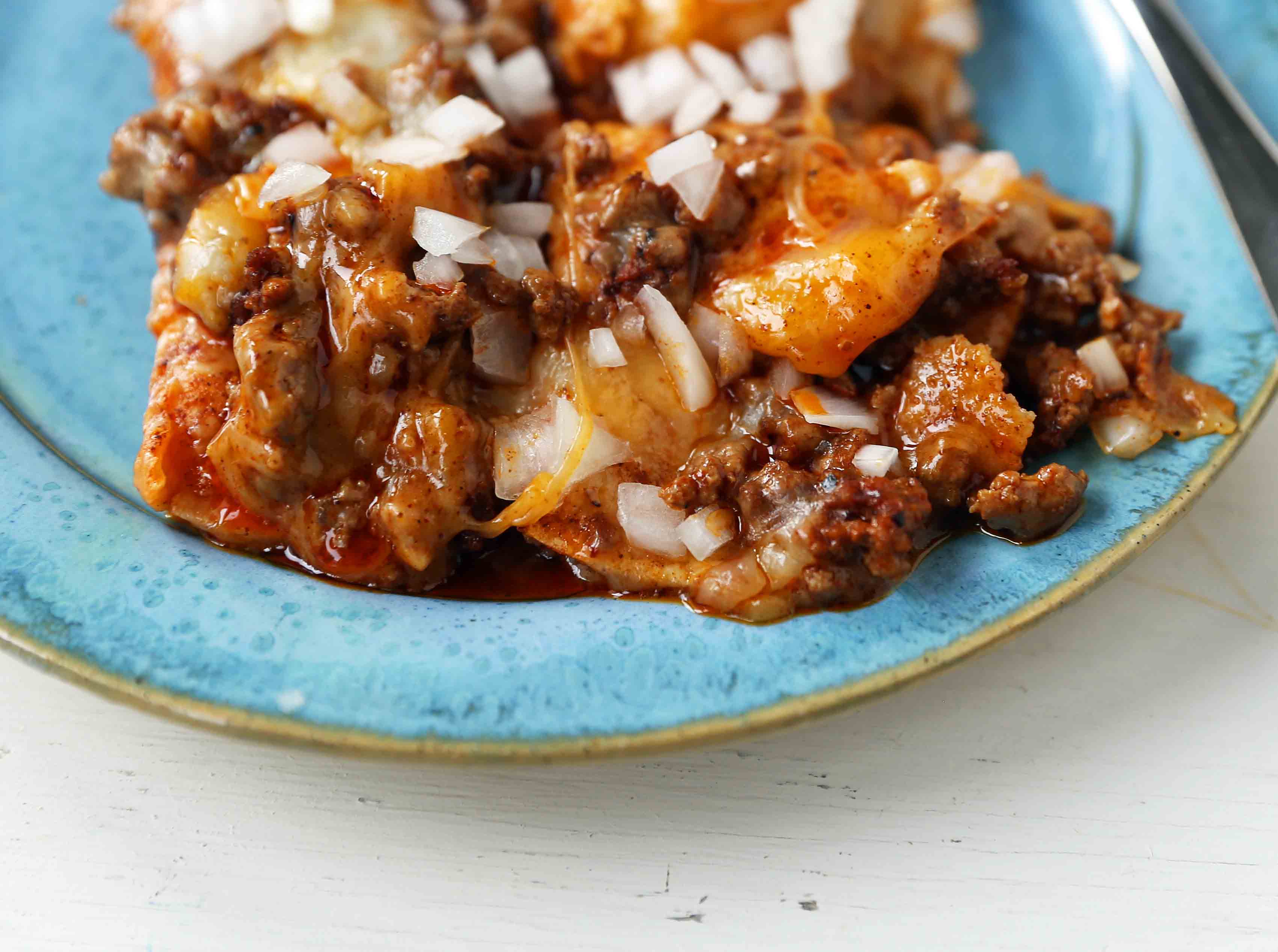 Chile con Carne Enchiladas