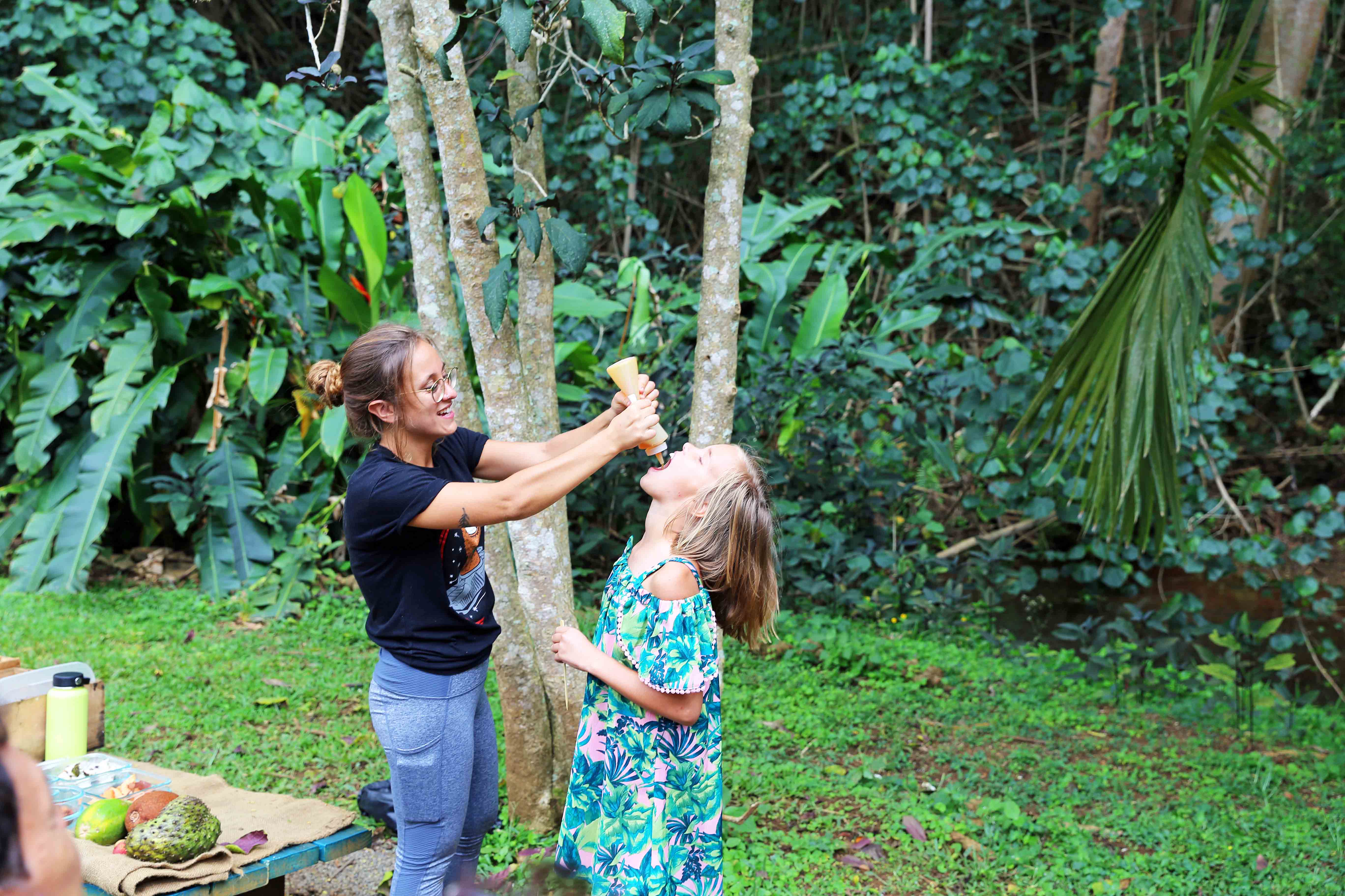 Honey Tasting at Lydgate Farms in Kauai Hawaii