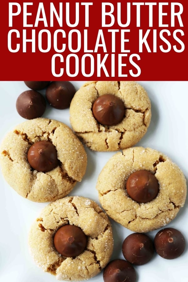 Peanut Butter Blossoms Cookies. Peanut Butter Chocolate Kiss Cookies are such a popular cookie recipe. Everyone loves these Kiss Cookies! www.modernhoney.com #chocolatepeanutbuttercookies #kisscookies #chocolatekisscookies #peanutbuttercookies #christmascookies