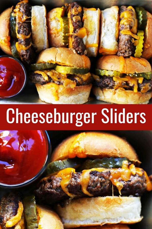 Cheeseburger Sliders. How to make the perfect cheese sliders. Super Bowl food. www.modernhoney.com #sliders #cheeseburgers #hamburgers #burgers #burger