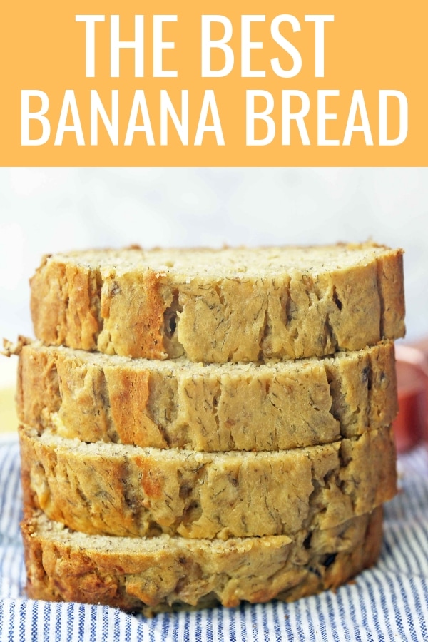 The BEST Banana Bread Recipe. How to make the perfect moist and flavorful banana bread recipe that is worthy of being slathered in butter. The best banana bread recipe! www.modernhoney.com #bananabread #quickbread #bananarecipes