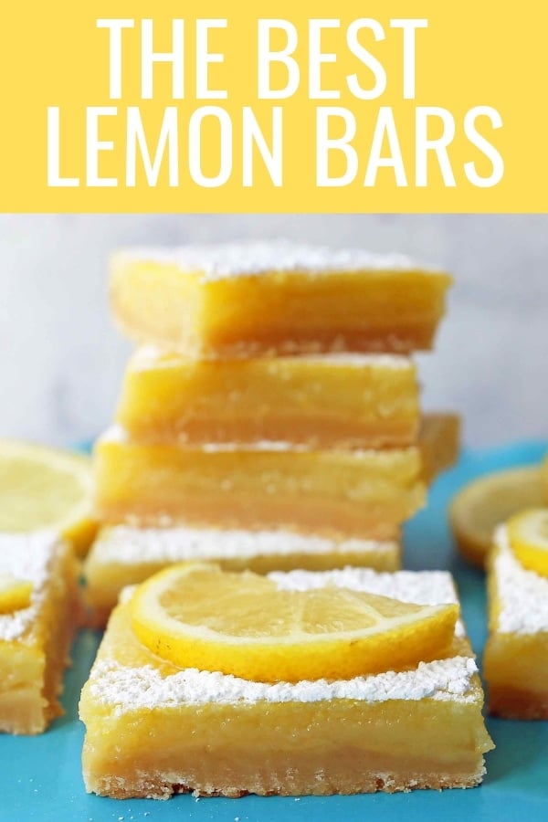 The Best Lemon Bars. Sweet and tangy lemon filling on a buttery shortbread crust. Tips and tricks for making the perfect lemon bar! www.modernhoney.com #lemonbar #lemonbars #lemondesserts #lemondessert #lemonsquare #lemonsquares