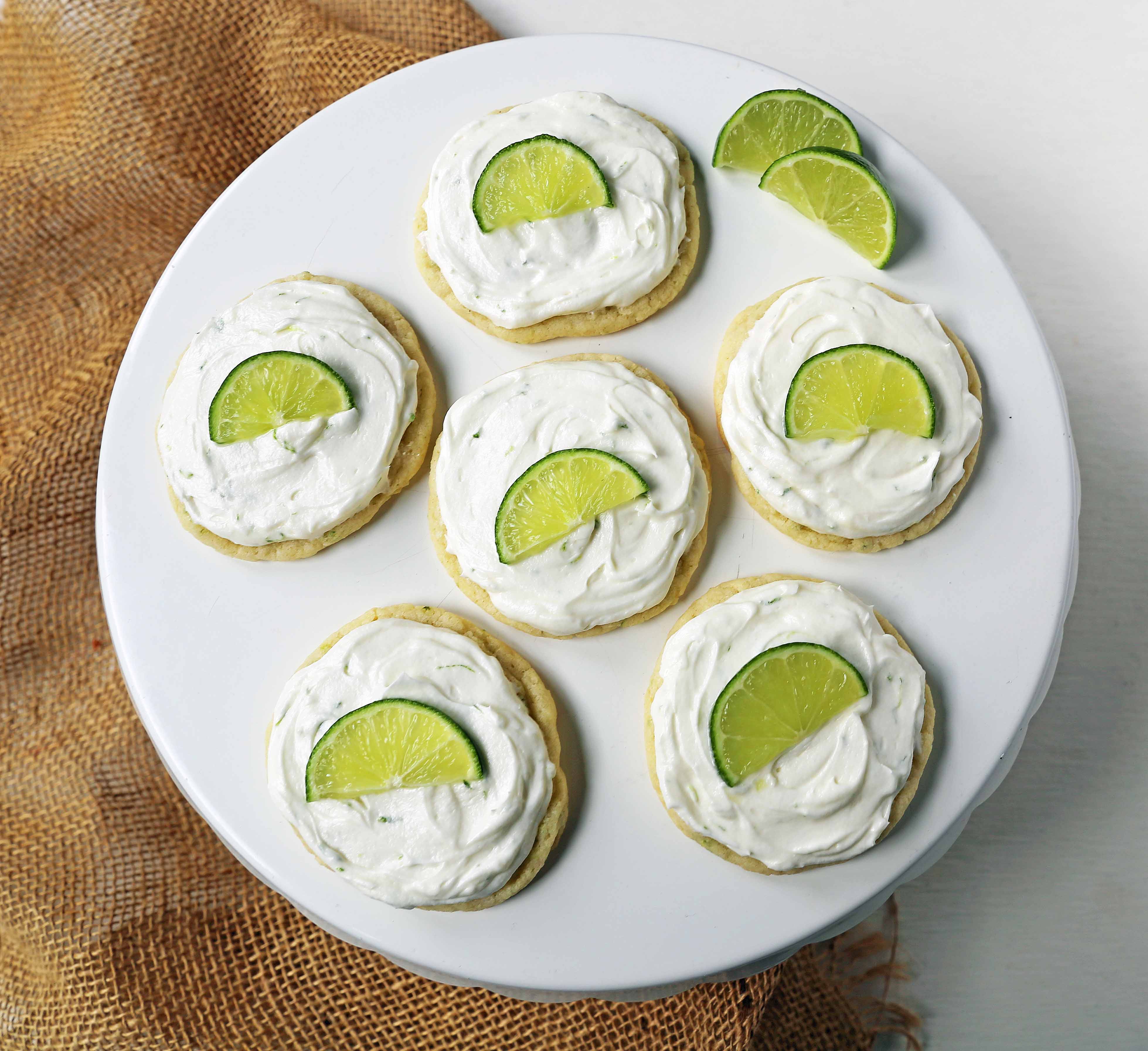 Key Lime Cookies with Coconut Lime Frosting. Chewy fresh coconut lime cookies with a creamy coconut lime frosting. The perfect tropical Caribbean cookie! www.modernhoney.com #keylimecookie #limecookie #coconutlimecookie 