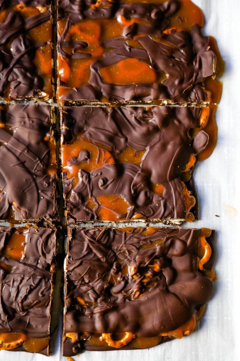 Chocolate Caramel Pretzel Bark Modern Honey