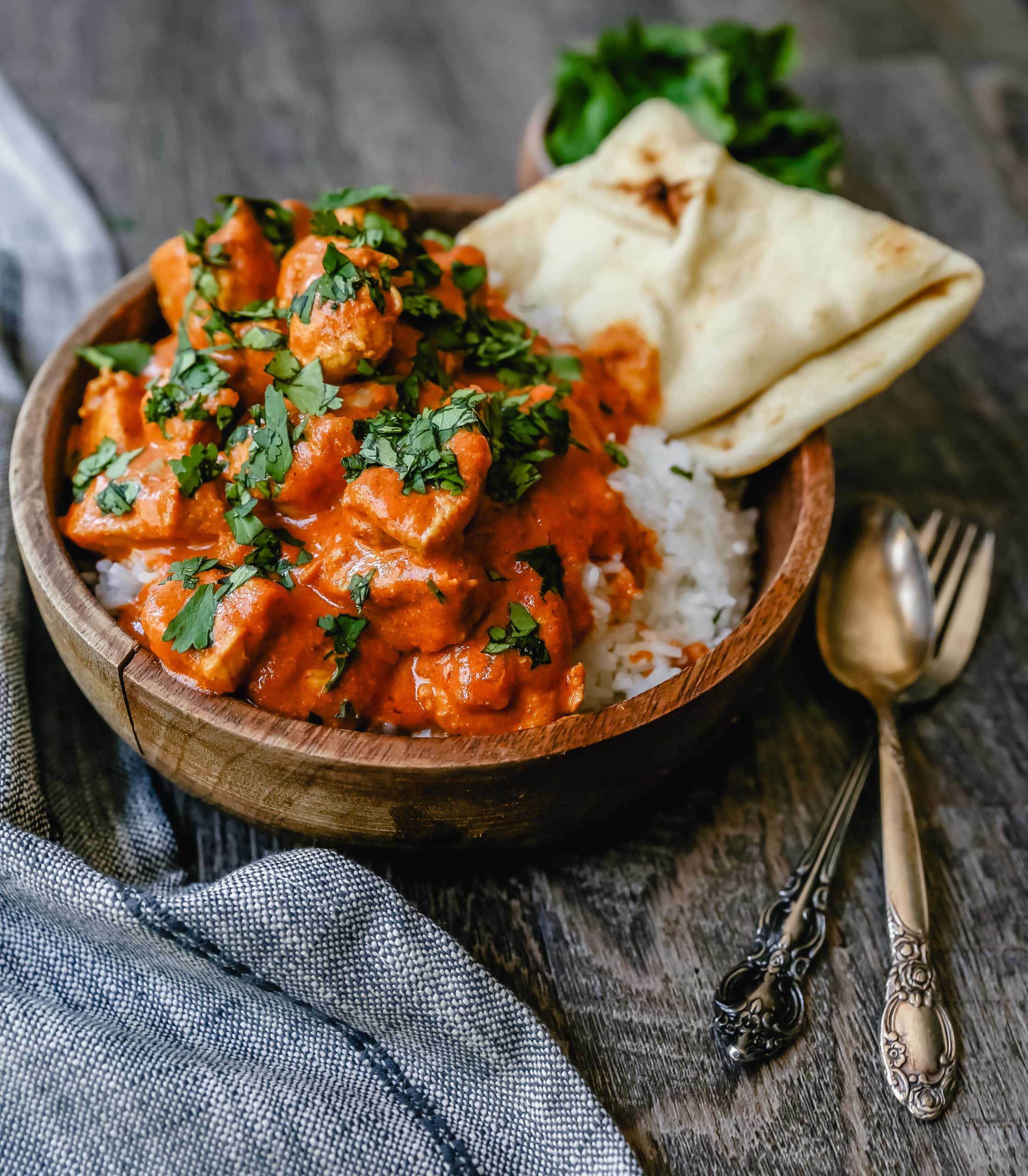 Indian Butter Chicken A popular Indian dish made with tender chicken simmered in a rich, Indian spiced tomato cream sauce. The Best Indian Butter Chicken Recipe! #indianfood #butterchicken 