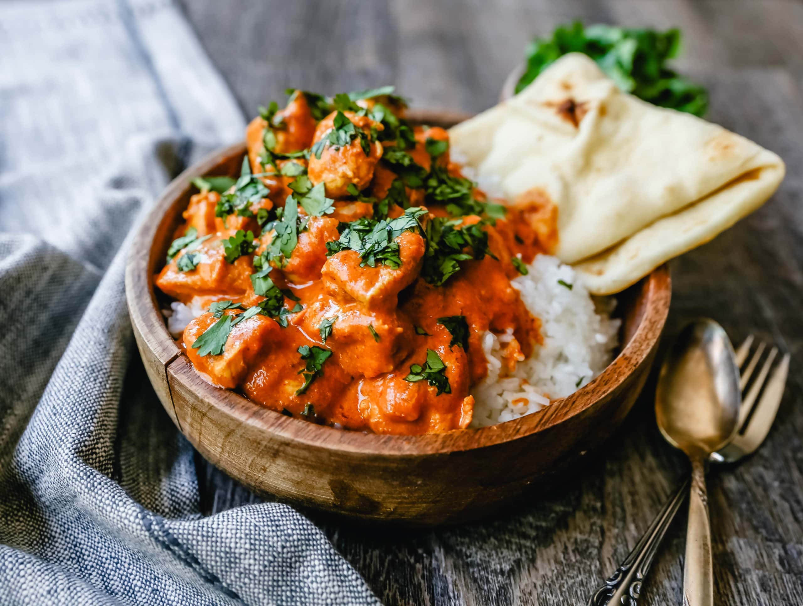 Indian Butter Chicken A popular Indian dish made with tender chicken simmered in a rich, Indian spiced tomato cream sauce I love introducing my kids to unique flavor combinations and Indian food is no exception. Butter chicken is one of their most requested dishes!