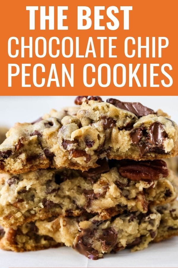 Bakery-Style Milk Chocolate Pecan Cookies. The best chocolate chip pecan cookie recipe. How to make perfect bakery style chocolate chip cookies. X-large cookie recipe. www.modernhoney.com