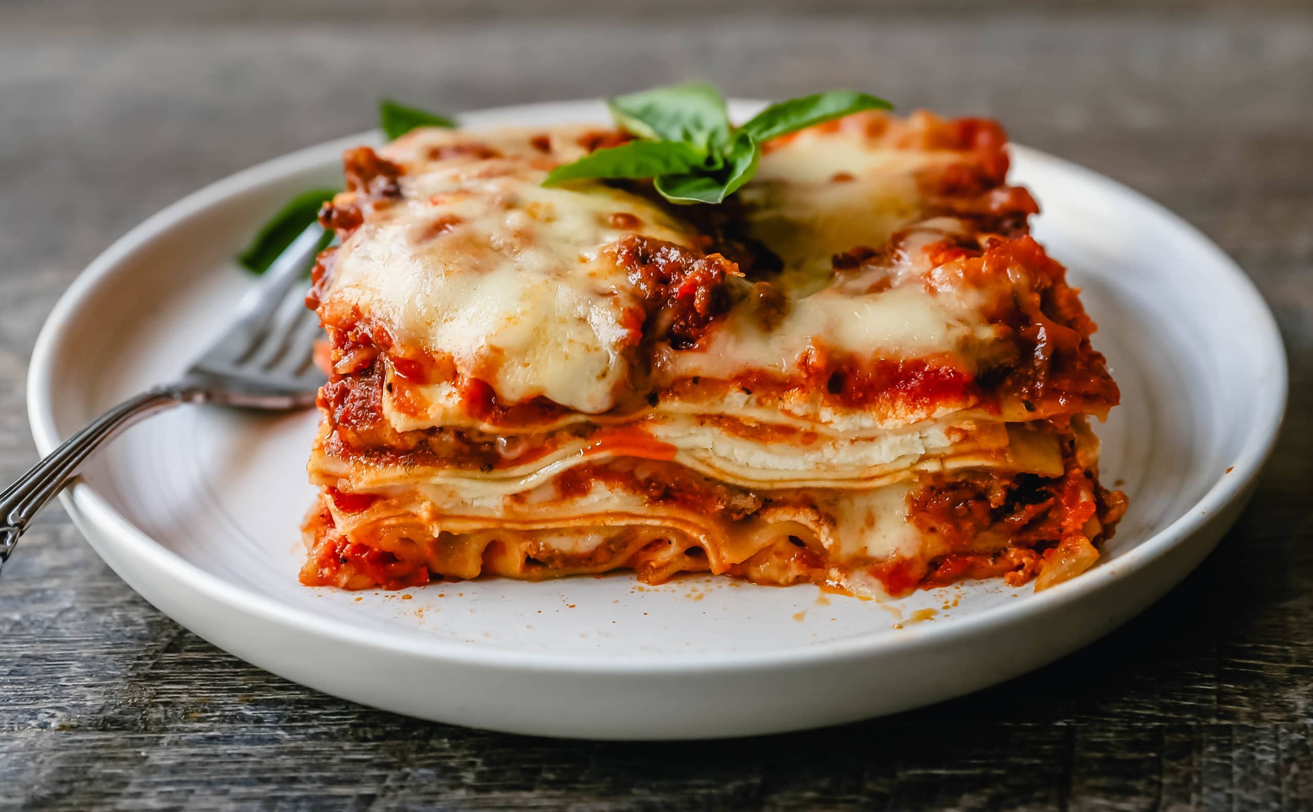 The Best Classic Lasagna Recipe The perfect lasagna recipe made with parmesan ricotta cheese filling, melted mozzarella cheese, lasagna noodles, and a robust tomato meat sauce. It is the best lasagna recipe!