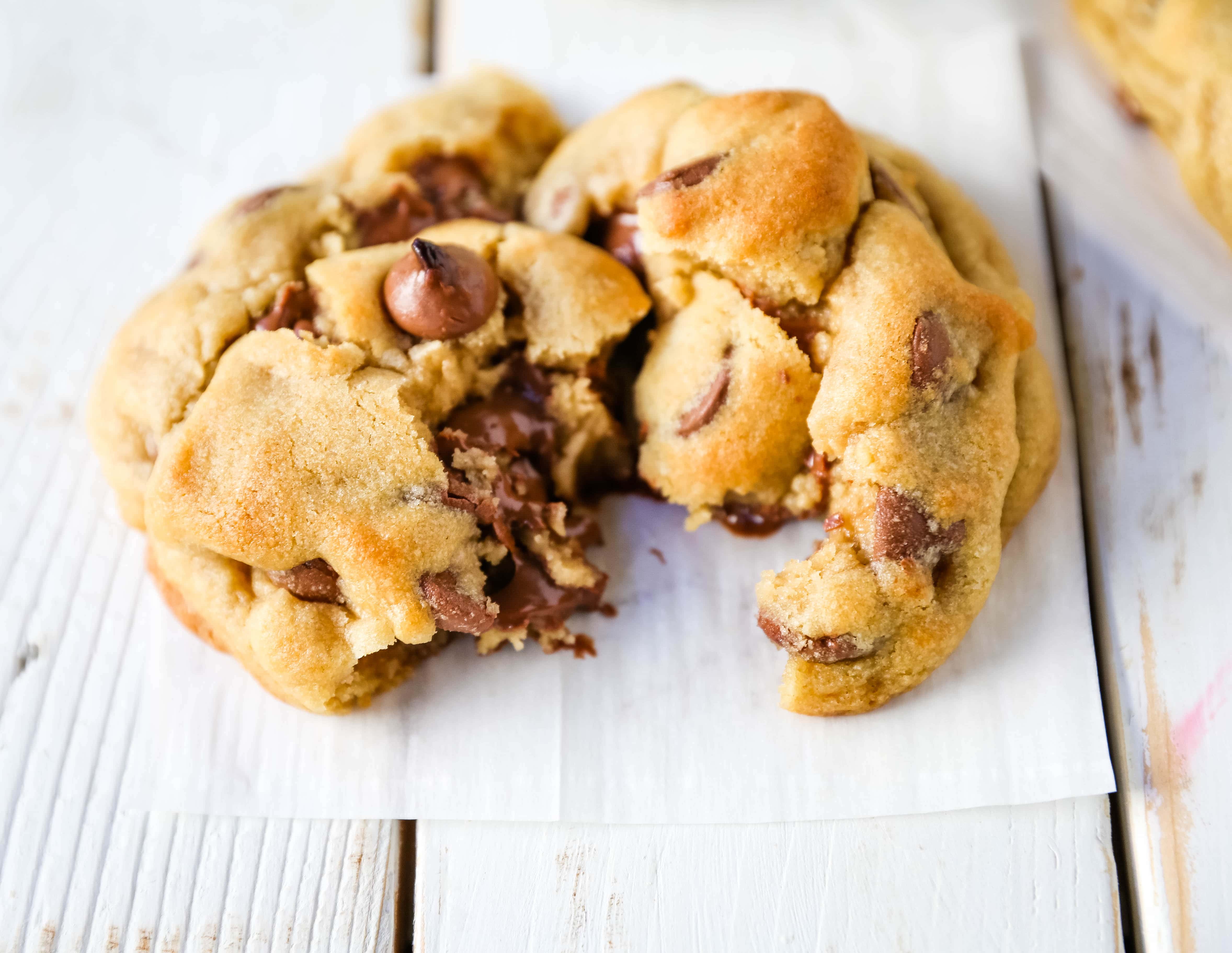 Crumbl Chocolate Chip Cookie Copycat Recipe The famous Crumbl Bakery copycat milk chocolate chip cookie recipe. This is one of the best bakery chocolate chip cookies! www.modernhoney.com #cookie #cookies #crumbl #crumblcookies #cookierecipe