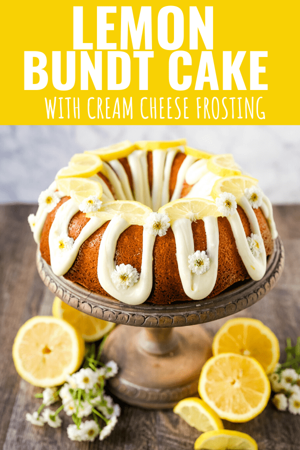 Lemon Bundt Cake. Moist, flavorful lemon bundt cake with a fresh cream cheese lemon glaze. Tips and tricks for making the perfect lemon bundt cake. www.modernhoney.com #lemoncake #lemonbundtcake #bundtcake #cake