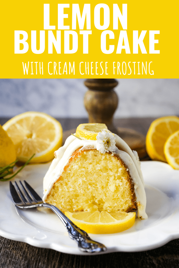 Lemon Bundt Cake. Moist, flavorful lemon bundt cake with a fresh cream cheese lemon glaze. Tips and tricks for making the perfect lemon bundt cake. www.modernhoney.com #lemoncake #lemonbundtcake #bundtcake #cake