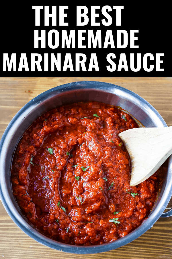 Classic Italian Tomato Sauce A robust tomato sauce made with olive oil, onion, sweet carrot, garlic, canned San Marzano tomatoes, fresh basil, tomato paste, oregano, and red pepper flakes. A flavorful, homemade tomato sauce to pair perfectly with any type of pasta. www.modernhoney.com #tomatosauce #marinara #marinarasauce #italian #italianfood