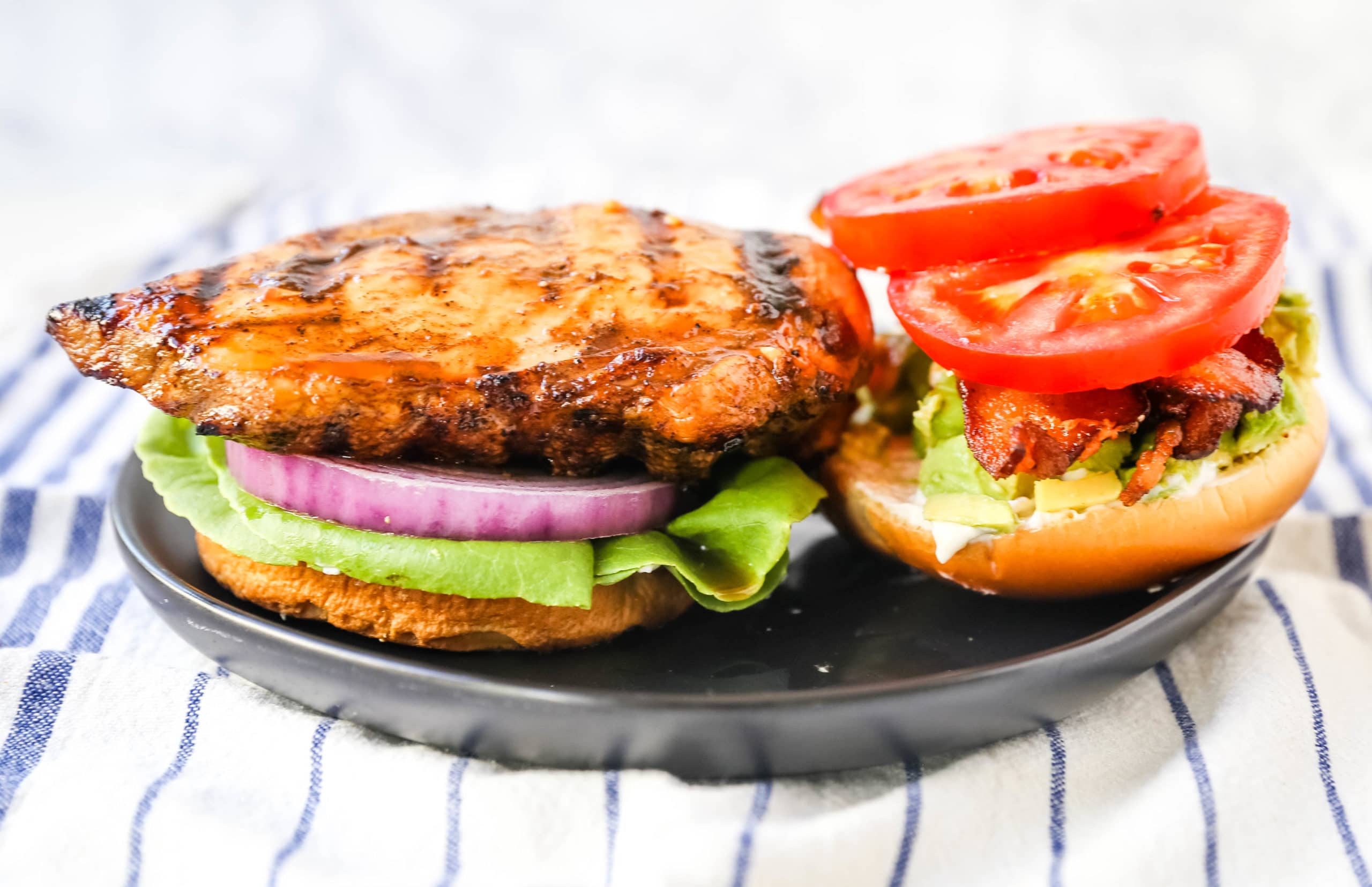 Avocado Bacon Grilled Chicken Sandwich