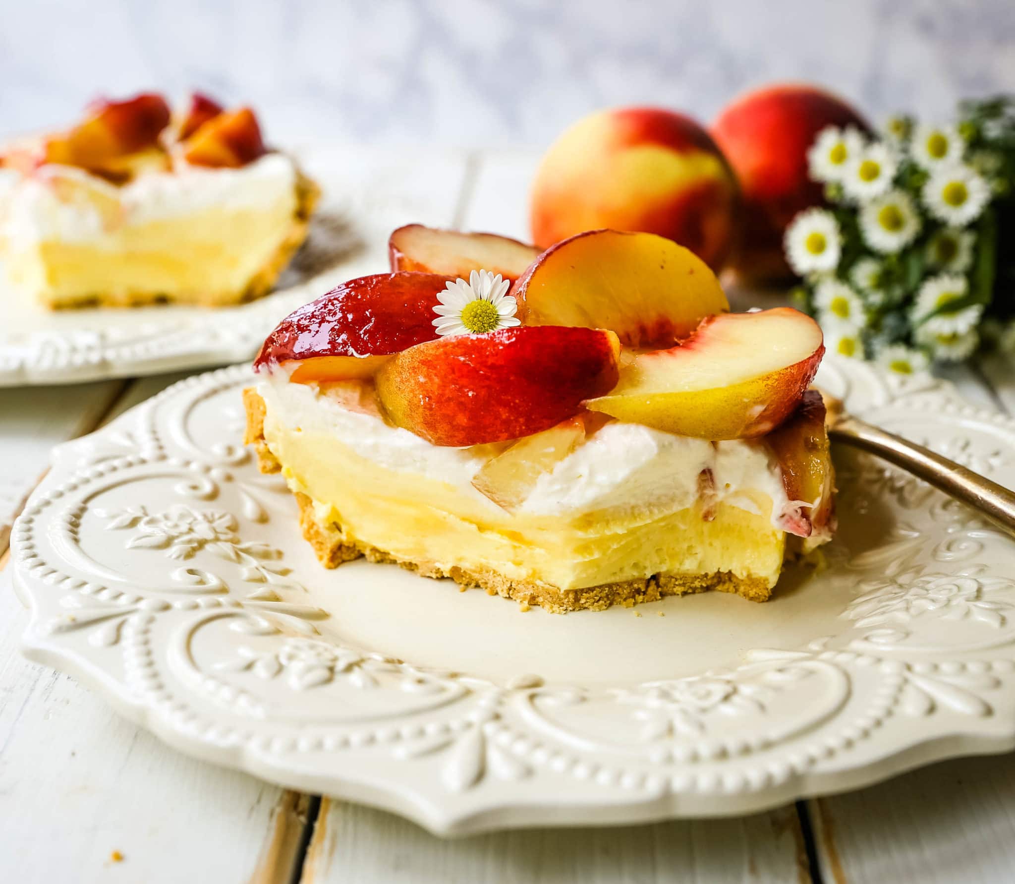 Peaches and Cream Pie – Modern Honey