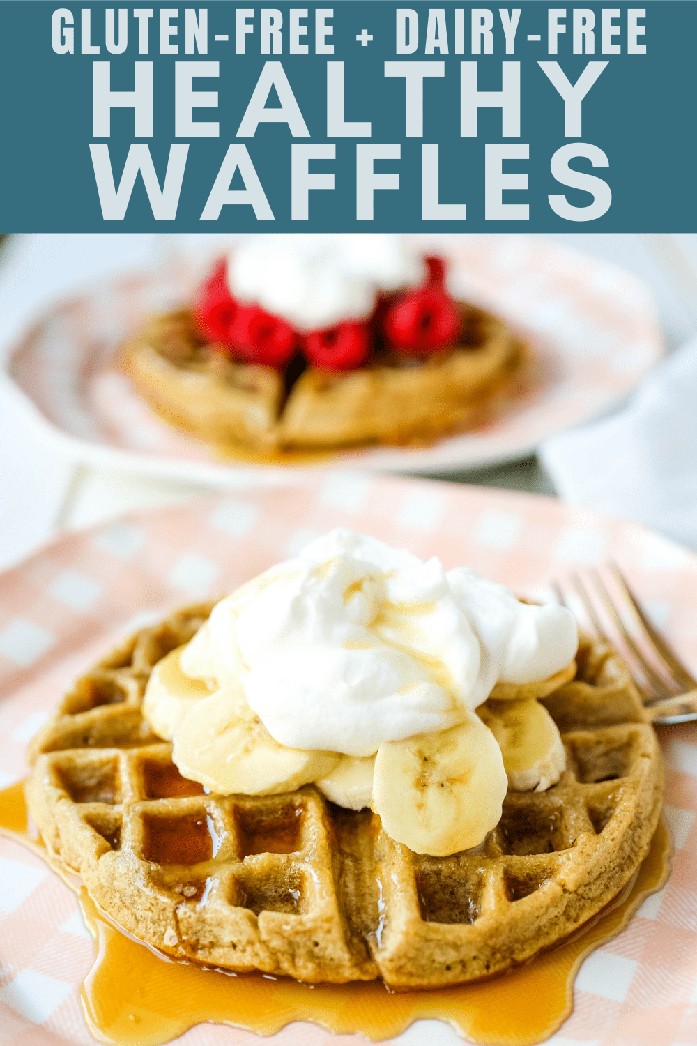 Healthy Gluten-Free Banana Oat Waffles Gluten-Free, Dairy-Free, and Refined-Sugar Free Waffles and you won't even miss it! These waffles give you the energy you need to start your day! #glutenfree #dairyfree #waffles #healthy #breakfast