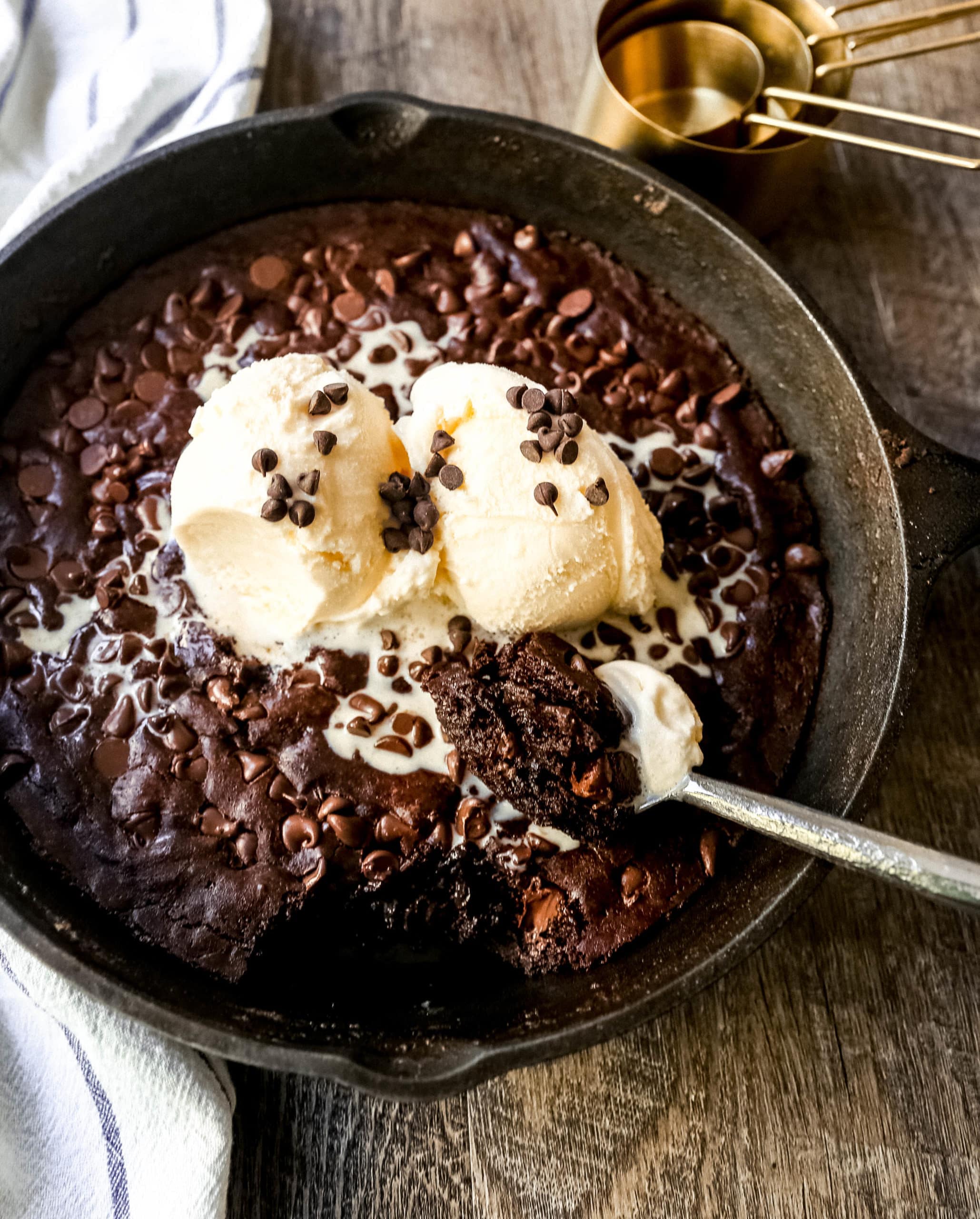 Double Chocolate Skillet Cookie - Once Upon a Chef