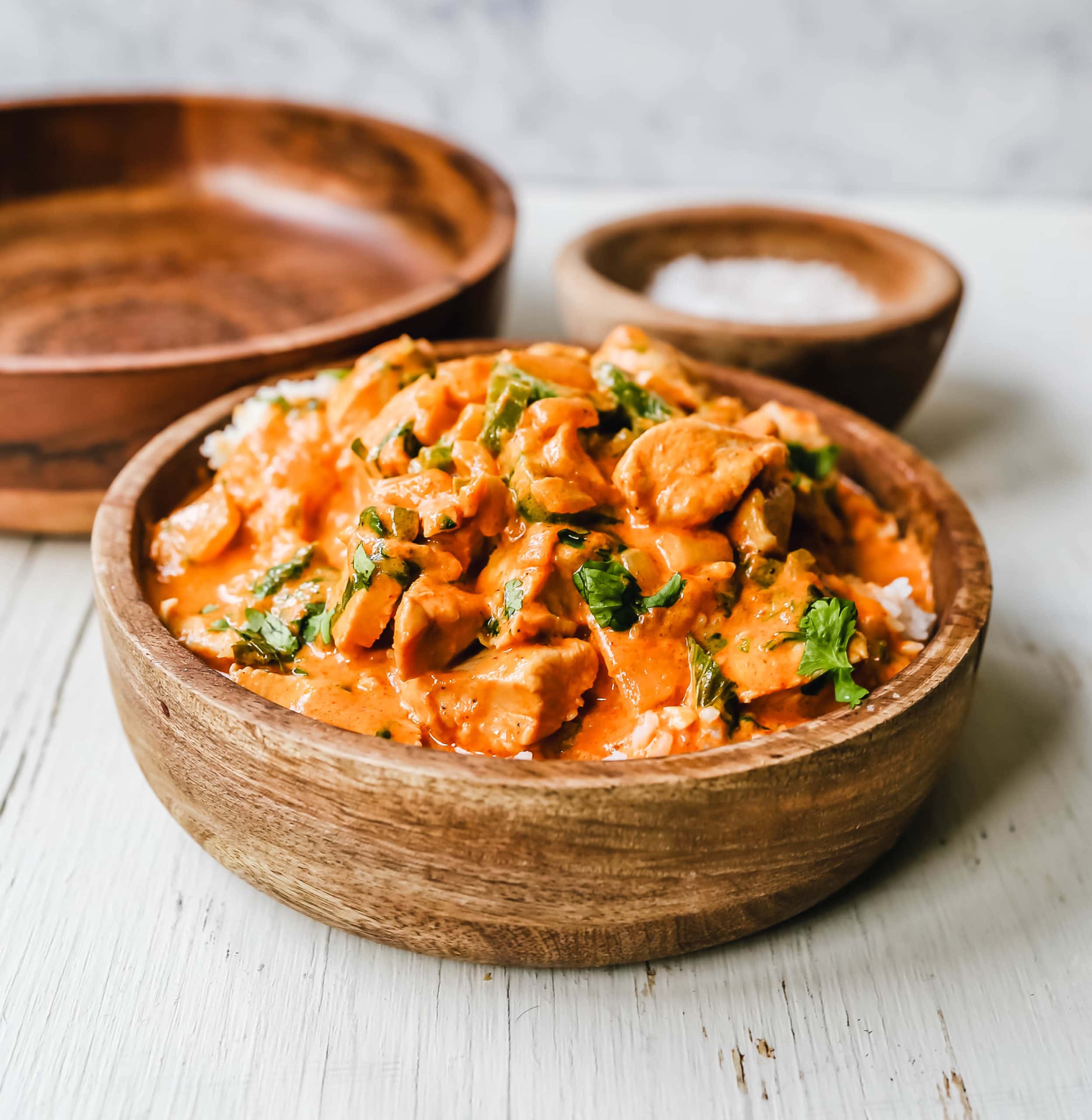 Thai Red Chicken Curry. Flavorful, red curry-spiced chicken curry is way better than any restaurant and you save so much by making it at home! The Best Red Chicken Curry recipe. www.modernhoney.com #curry #chickencurry #thaifood