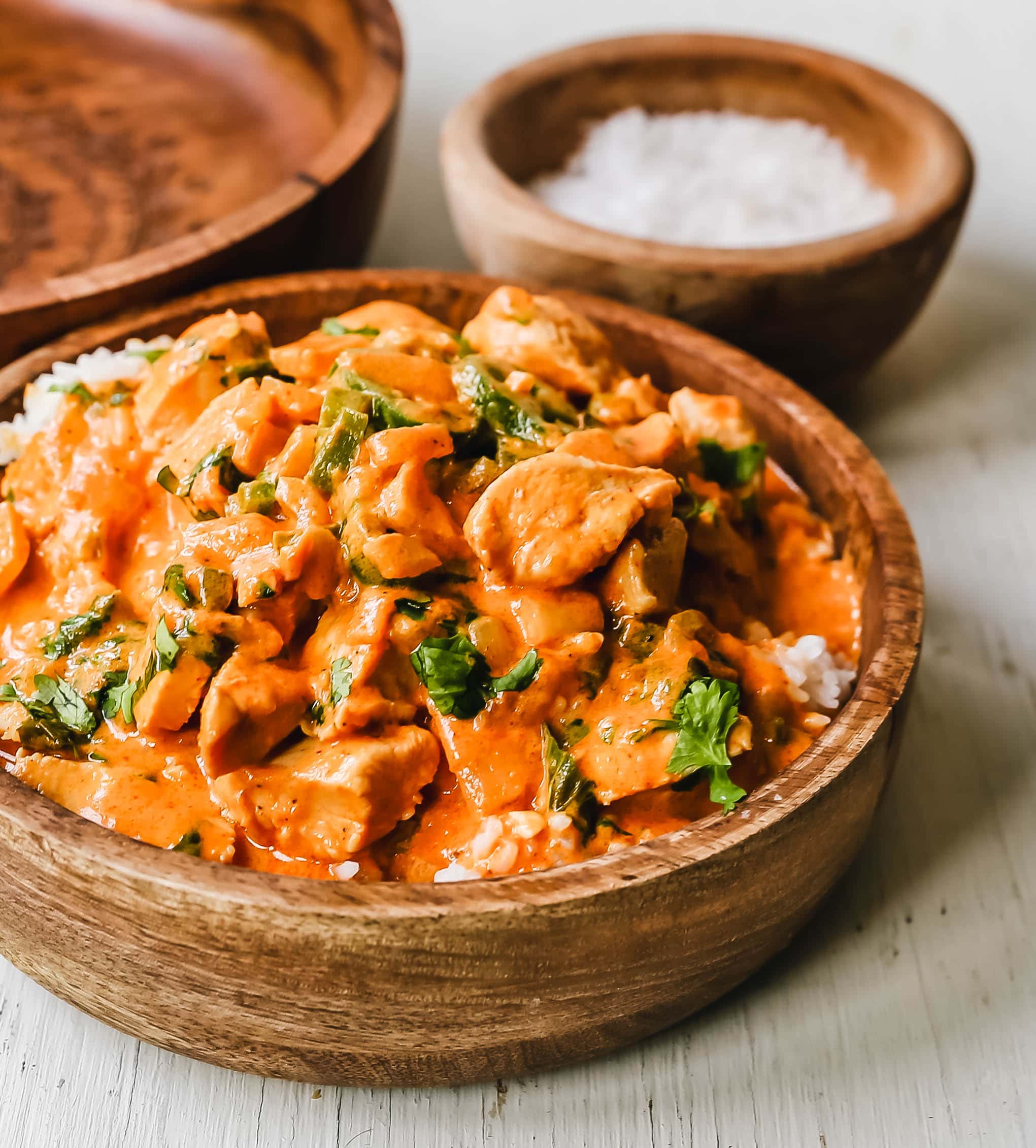 Thai Red Chicken Curry. Flavorful, red curry-spiced chicken curry is way better than any restaurant and you save so much by making it at home! The Best Red Chicken Curry recipe. www.modernhoney.com #curry #chickencurry #thaifood