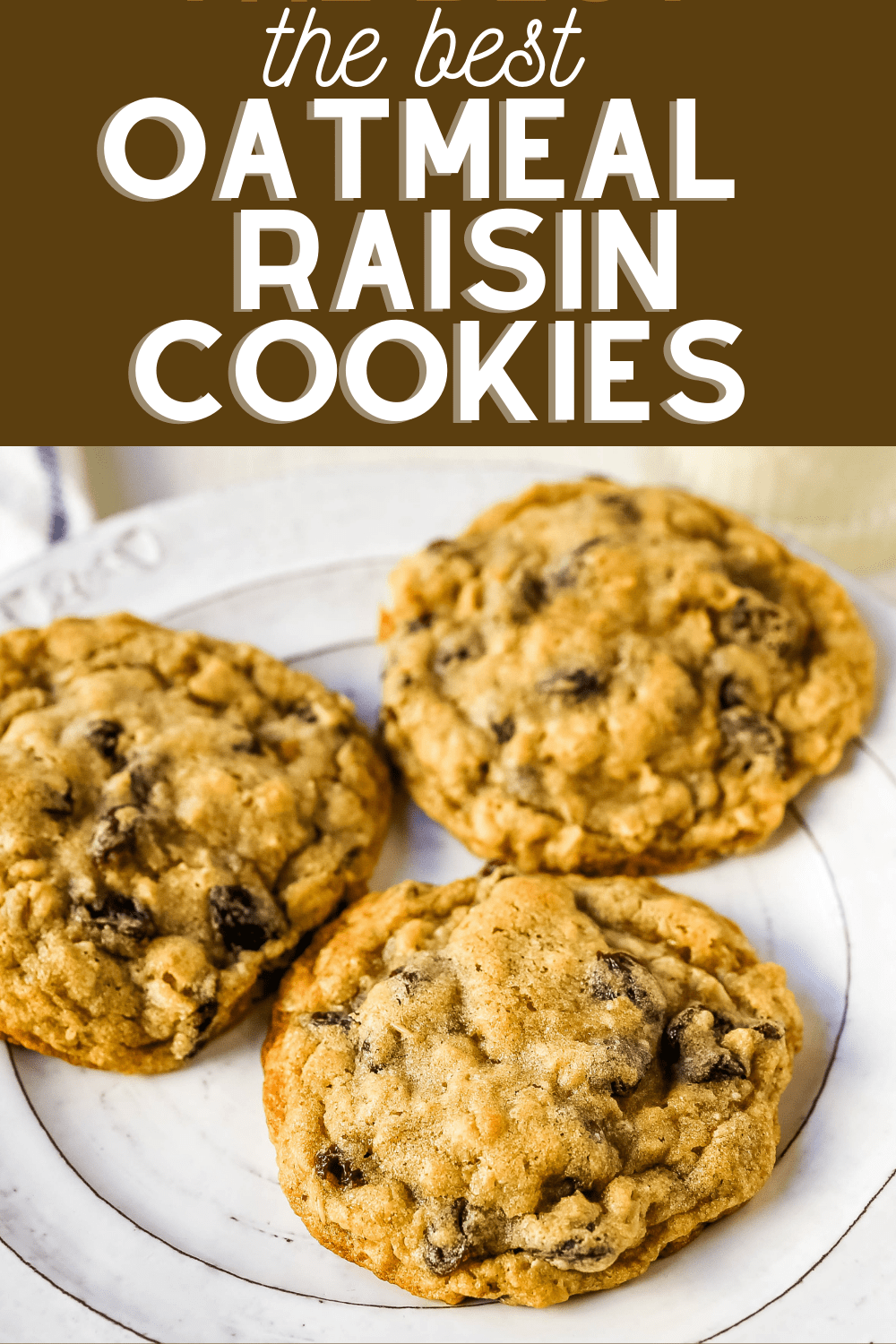 The Best Oatmeal Raisin Cookies These soft, chewy oatmeal cookies with plump raisins are the best oatmeal cookie recipe on the planet. www.modernhoney.com #oatmealraisincookies #oatmealcookies #oatmealraisincookie #cookies 